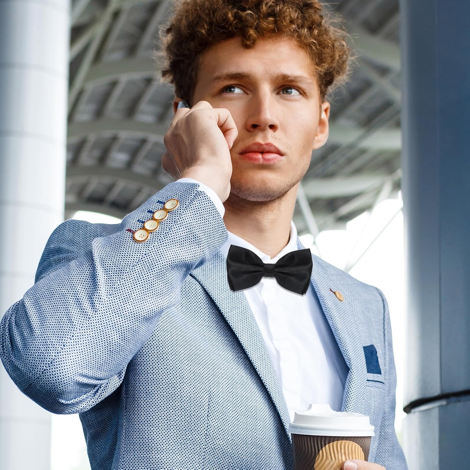 40 Pcs Men's Bow Ties Pre Tied Tuxedo Formal Adjustable Clip On Bow Satin Bowtie for Men Costume Wedding Party - Image 6