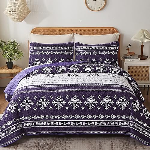 Drucon Juego de edredón bohemio a rayas tamaño King juego de edredón geométrico de 3 piezas con 2 fundas de almohada ropa de cama reversible ligera disponible en Yaxa Colombia