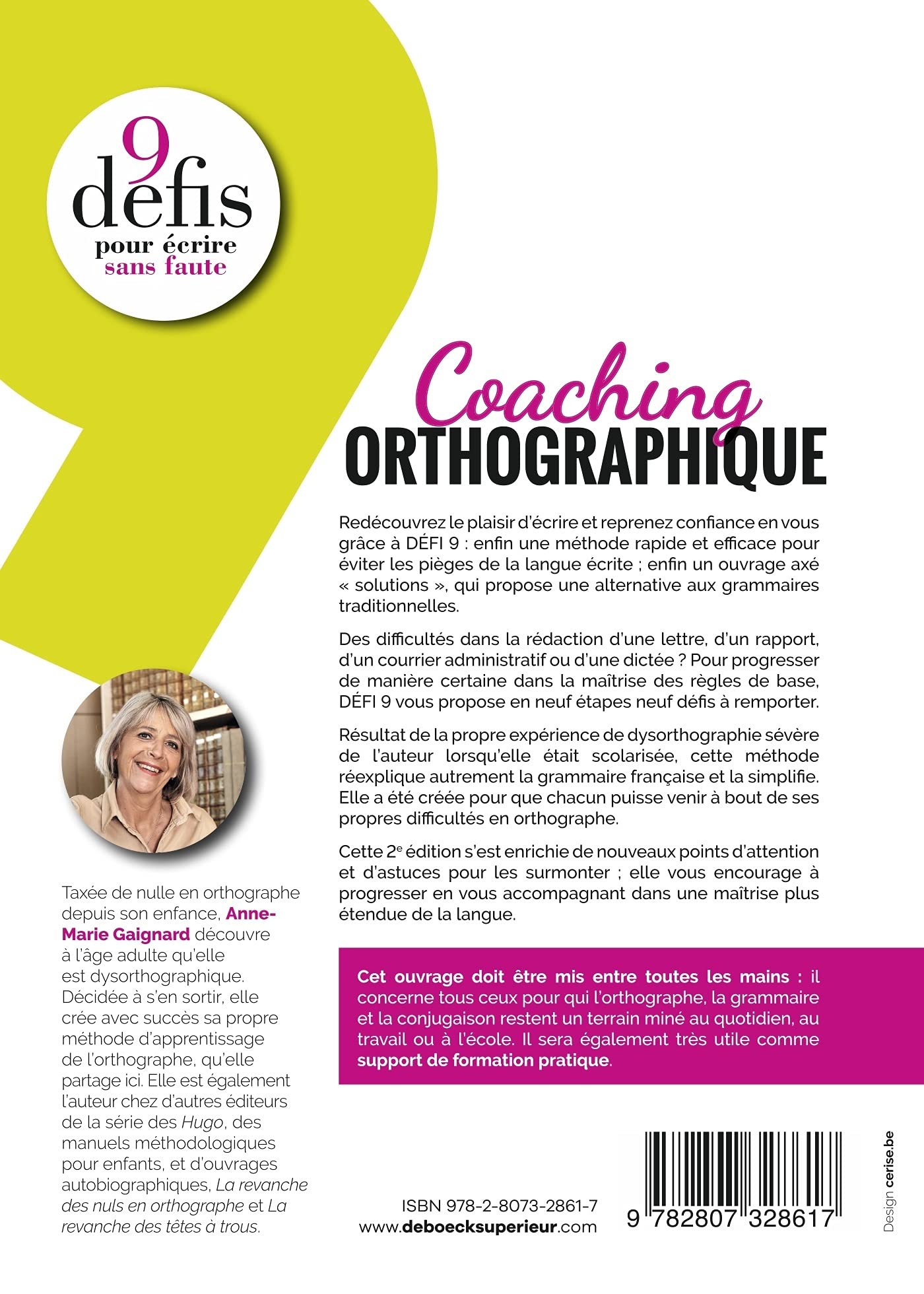 Coaching Orthographique 9 Défis Pour écrire Sans Faute