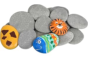 Simetufy Strawberry Rocks for Garden: Paint and Decorate with Natural 2"-3" River Rocks