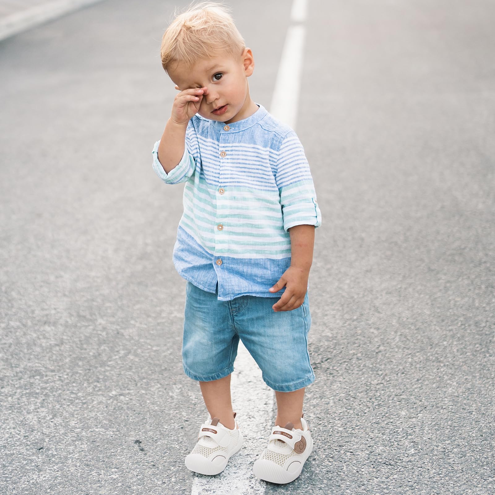 MK MATT KEELY Zapatos Bebé Niño Niña Verano Primeros Pasos Zapatillas Malla Transpirable Ligero con Suela Suave Antideslizante - 2