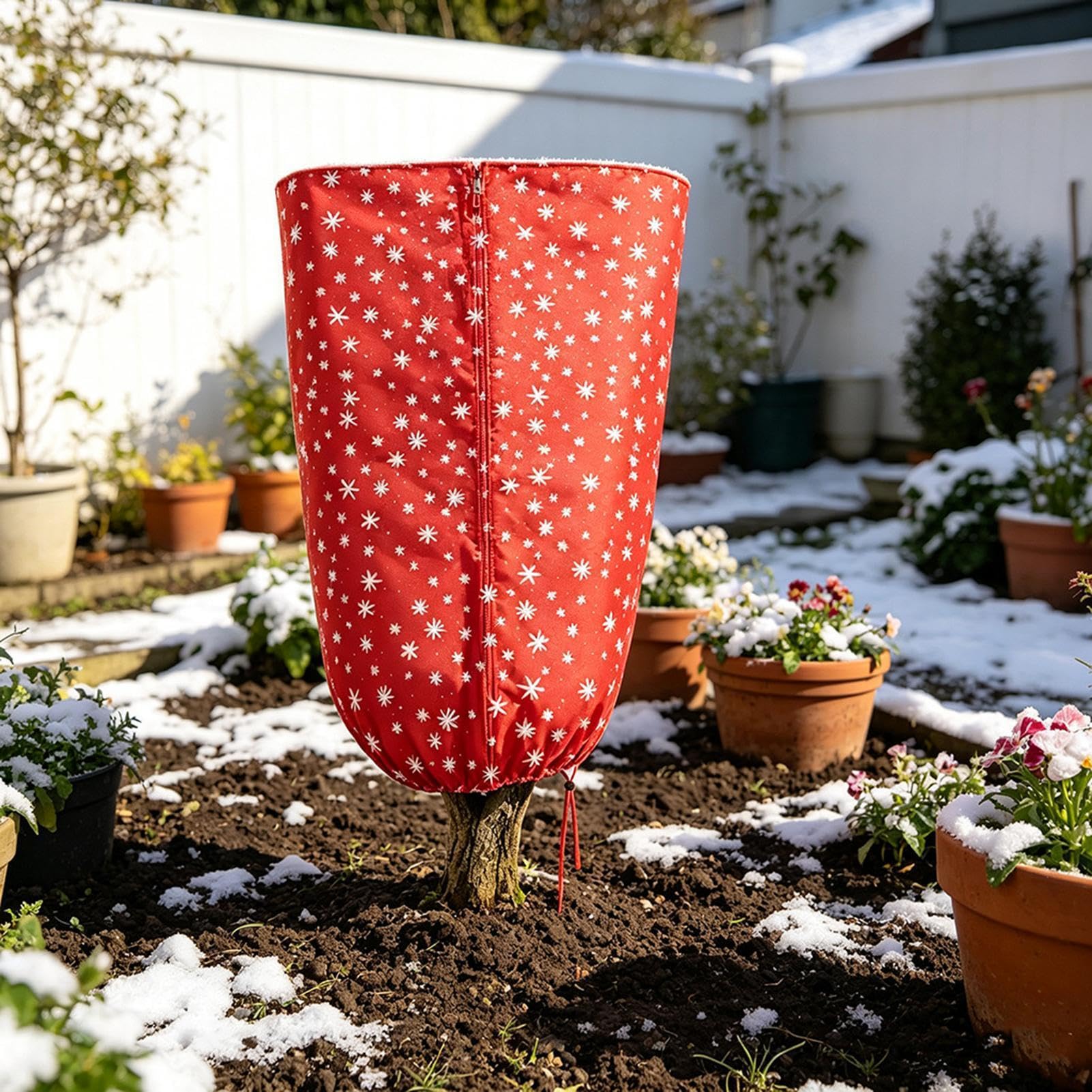 para plantas de Navidad, protección contra congelación, 4 piezas