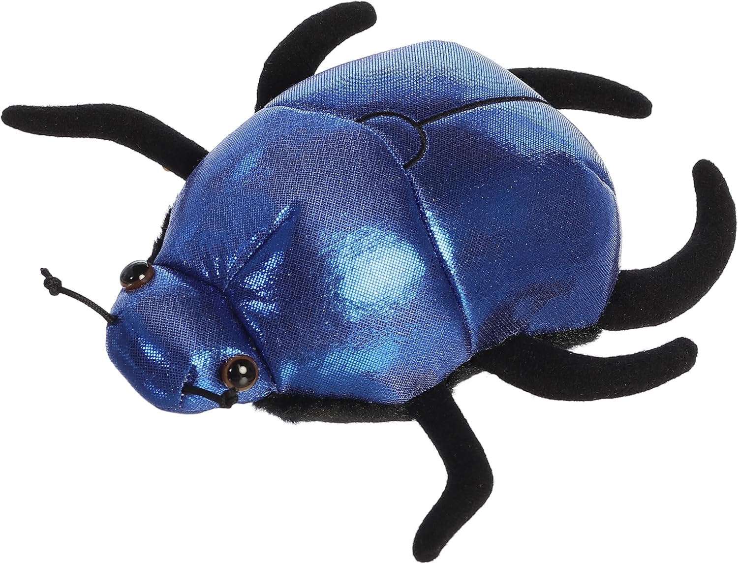 Aurora® Adorable Mini Flopsie™ Saqqara Scarab Beetle™ Stuffed Animal - Mini Companions Ready for Playful Adventures - for Kids All Ages, Toddlers, Adults, and Families - Blue 8 Inches