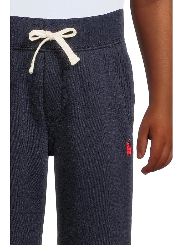 Black Polo Ralph Lauren Cotton Blend Fleece Joggers (Little Kids)