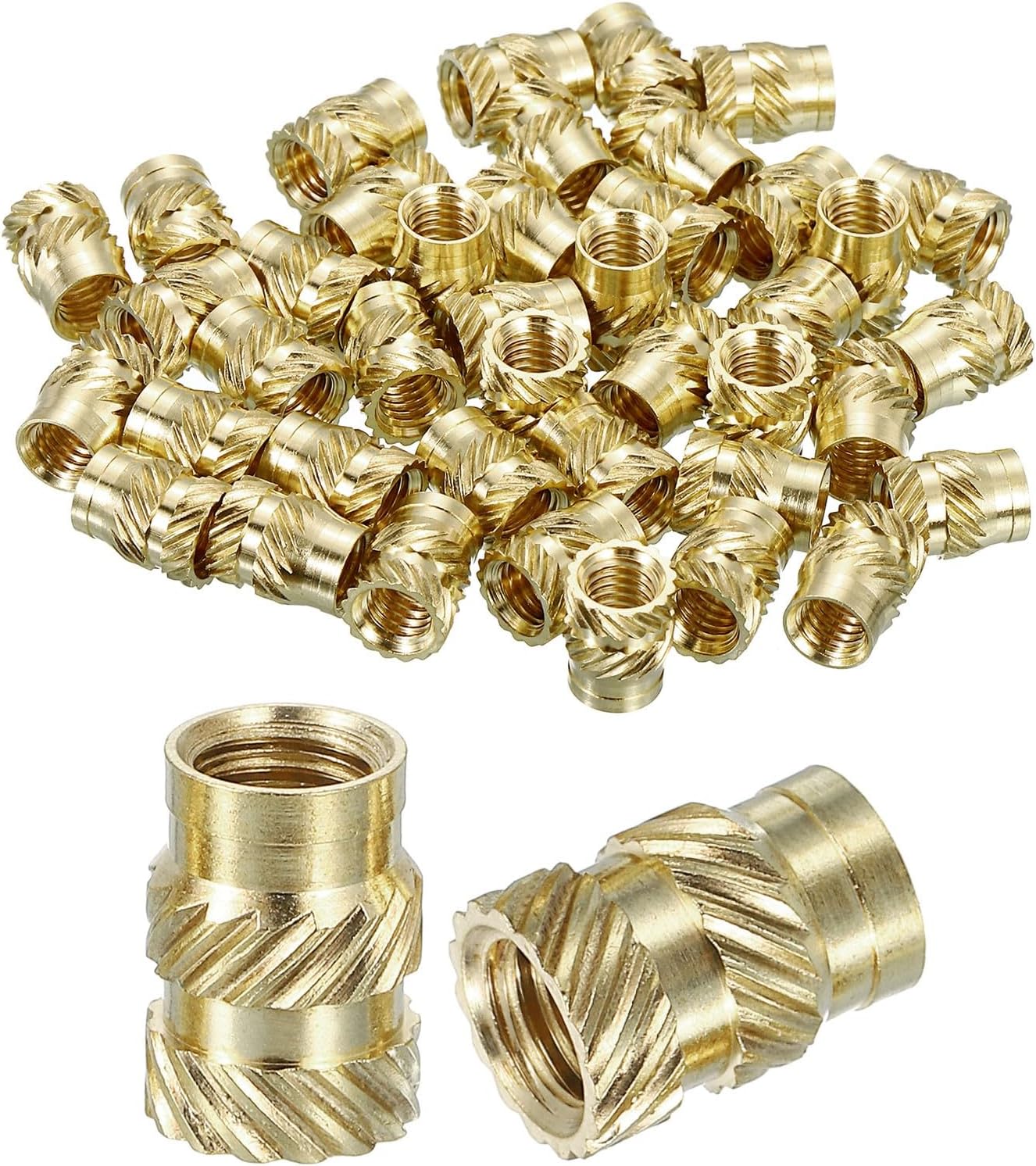 50pcs M5 x 10mm Brass Heat Set Insert Nuts for 3D Printing