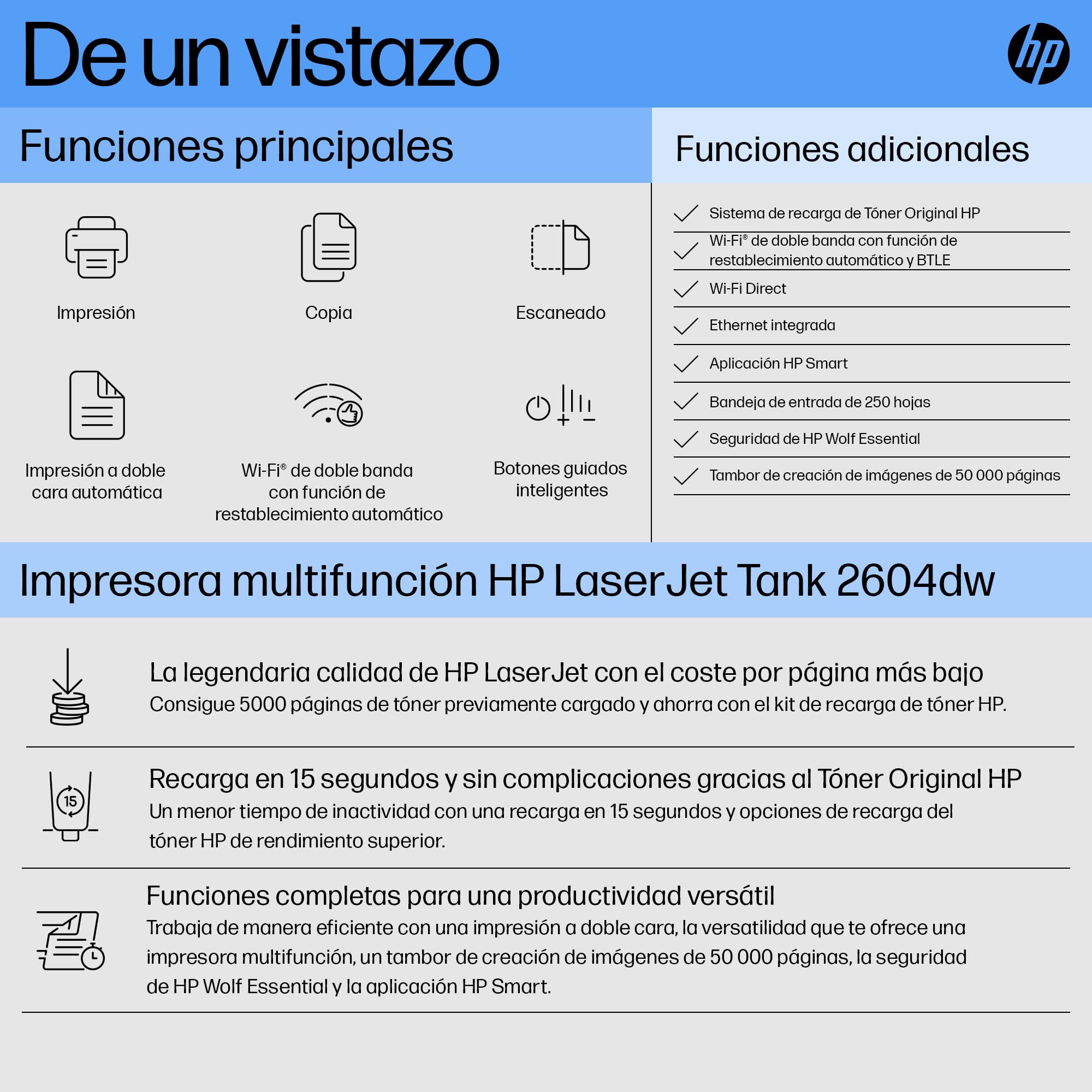 HP 381V0A Impresora multifunción, Blanco y Negro, Talla única