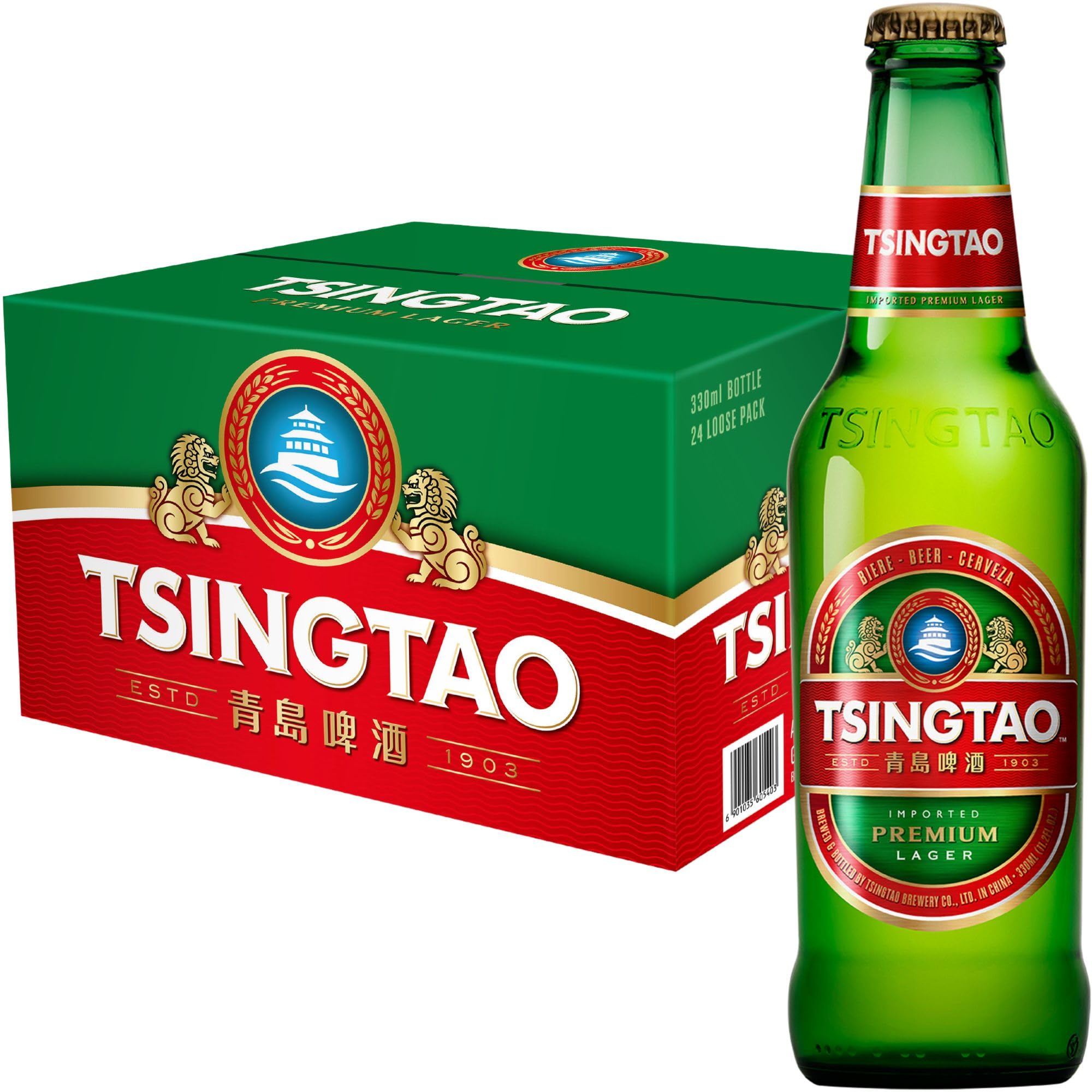 Amazon.co.jp: 青島(Tsingtao Beer) ビール 瓶 [ 中国 330mlx24本