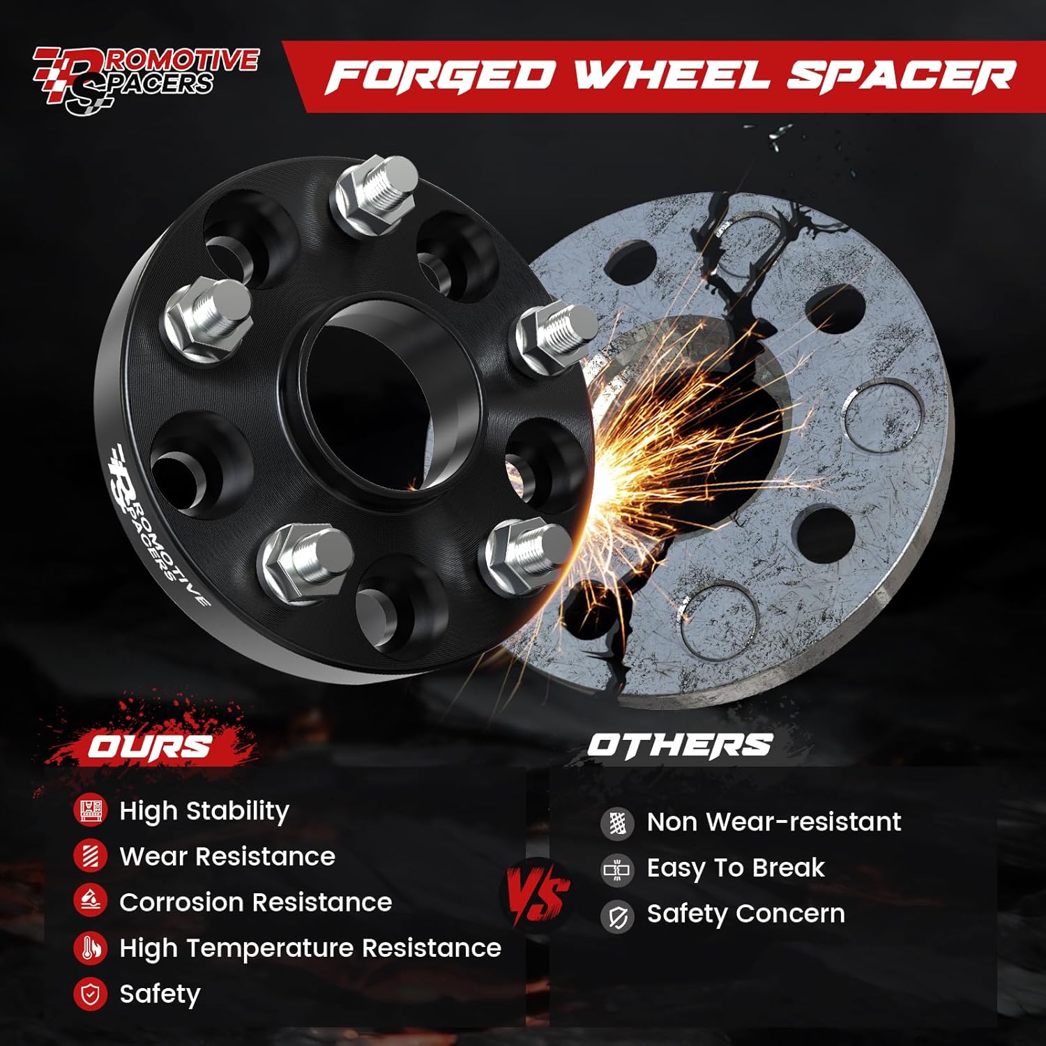 20mm Wheel Spacers 5x4.5-5x114.3 CNC Forged 5 Lug Hubcentric Spacer with M12x1.5 Studs & 60.1mm Hub - Fit RX350 ES GS LS SC/Toyota Camry Avalon RAV4 Sienna/Scion TC XB | 2PCS Silver