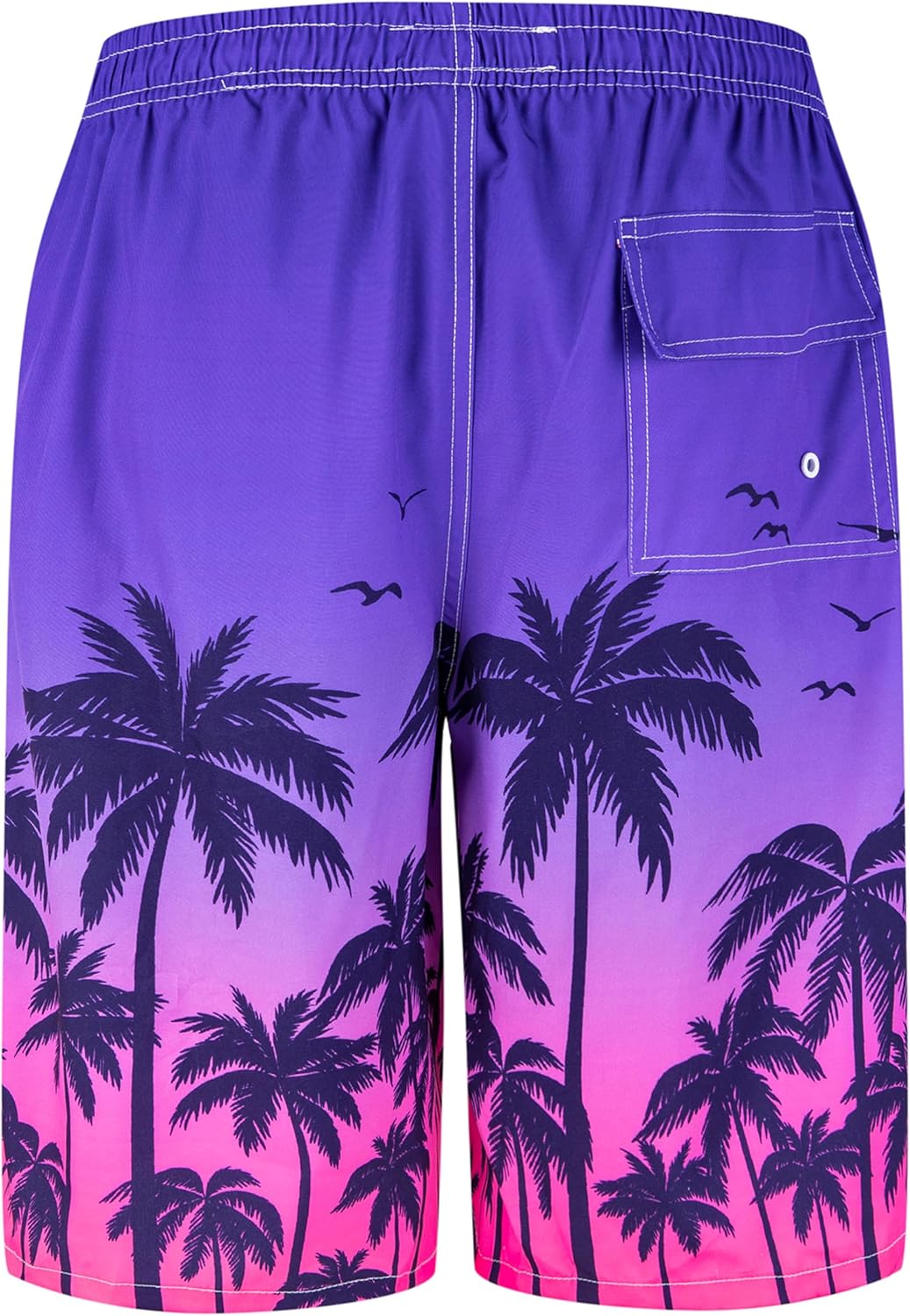 FT FENTENG Mens Swim Trunks with Compression Liner 9" Stretch Board Shorts 2 in 1 Quick Dry Swimwear Bathing Suits - Image 2