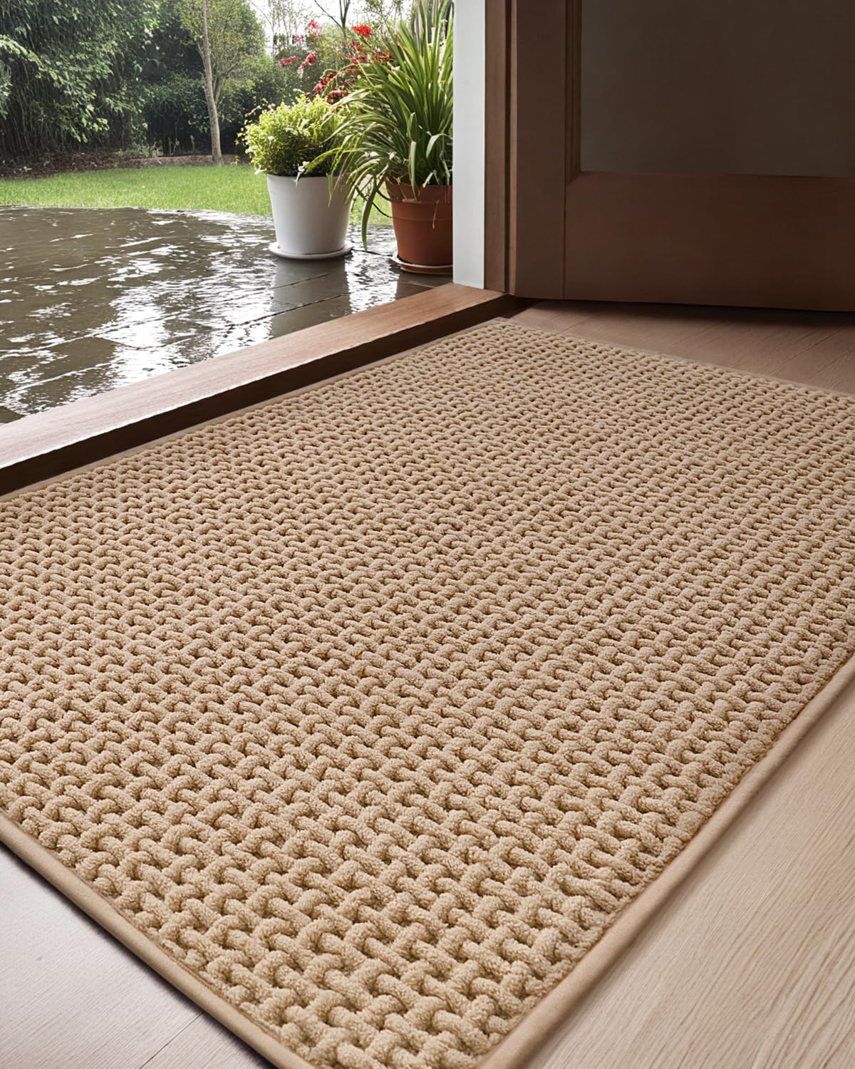 Amazon.com: Color&Geometry Chenille Absorbent Indoor Door Mat