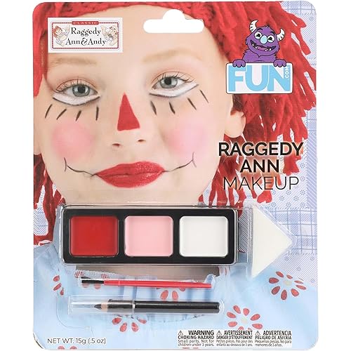 Fun Costumes Raggedy Ann Makeup Set - Standard - Multicolor