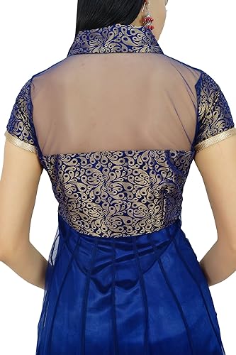 Miniatura 6 de Bimba Vestido de diseñador de manga casquillo de las mujeres Anarkali Kurti Kurta ropa étnica