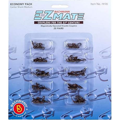 E-Z Mate Center Shank Coupler 25 Pair Economy Kadee HO