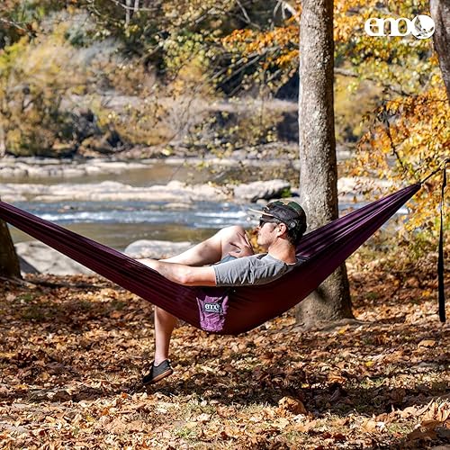 Miniatura 7 de ENO TravelNest Hamaca y Correas Combo - Hamaca Portátil de Senderismo y Camping con Correas Incluidas - Hamaca de Viaje para Camping, Senderismo,
