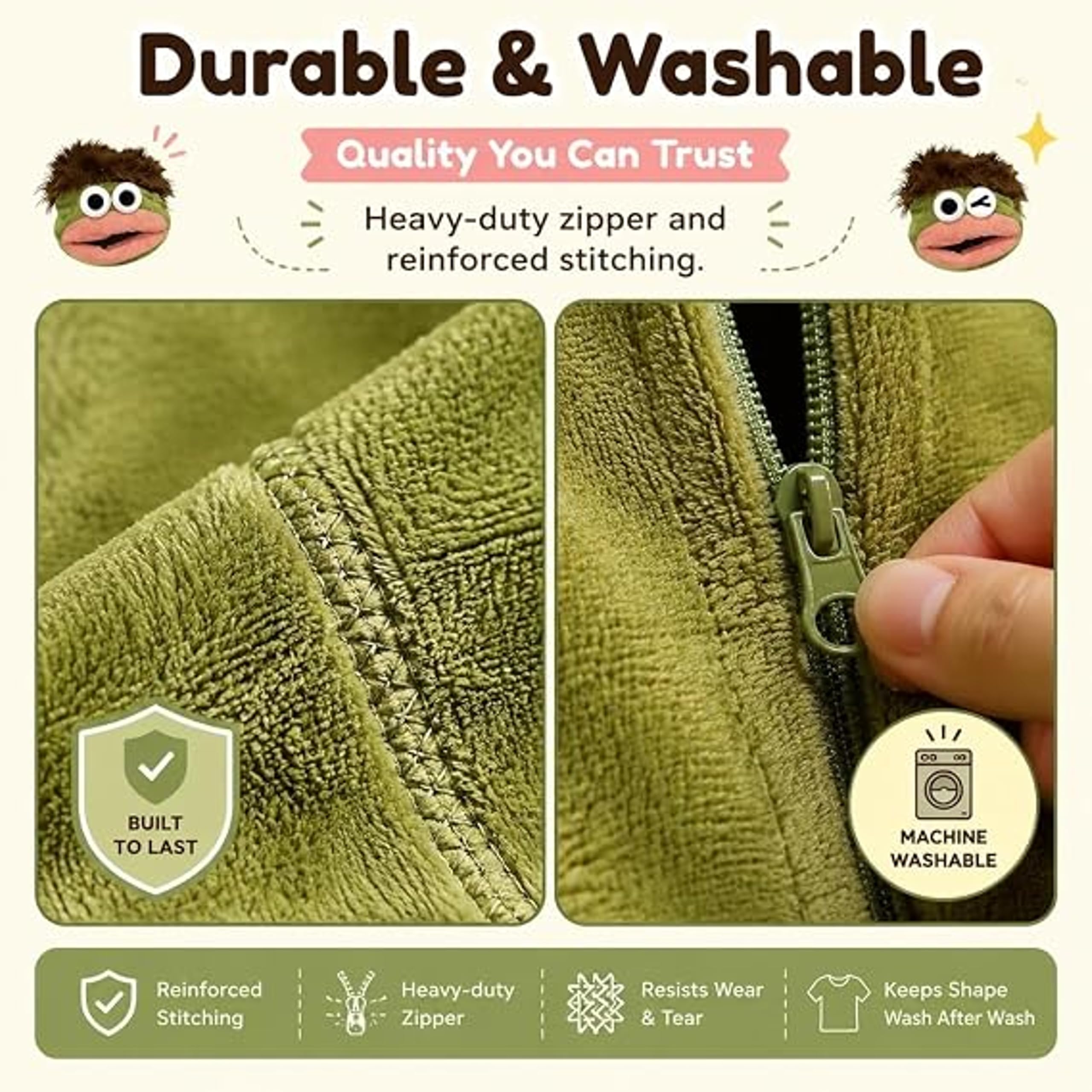 Confezione da 2 Pigiami Mostro Verde per Adulti, Felpa con Cappuccio in Pile soffice, Calda Tuta Intera con Tasche, Costume Unisex per casa, Halloween e Carnevale, Goofyonesie, Festival Outfit