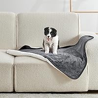 Vista 19 de Manta impermeable para cama, sofá, manta líquida suave a prueba de orina para perro, cachorro, gato, protector reversible de vellón Sherpa