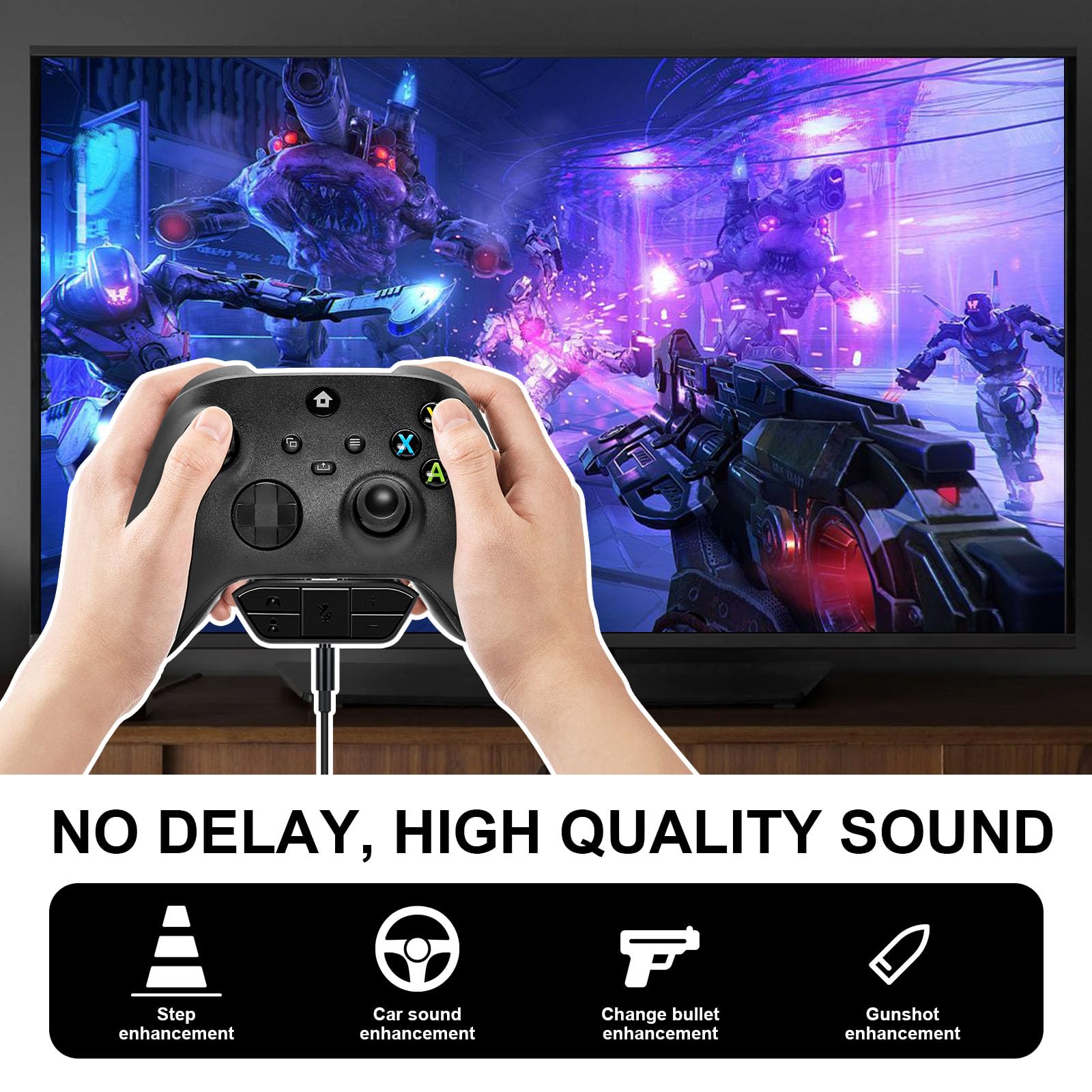 ARCELI Adattatore per Cuffie Xbox One/Series S/X, Stereo per Controller, Accessorio Xbox