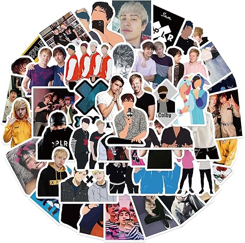 Miniatura 1 de Sam and Colby - 50 calcomanías de juguete VSCO de dibujos animados para botellas de agua, laptop, libro, grafiti, calcomanías de vinilo impermeables