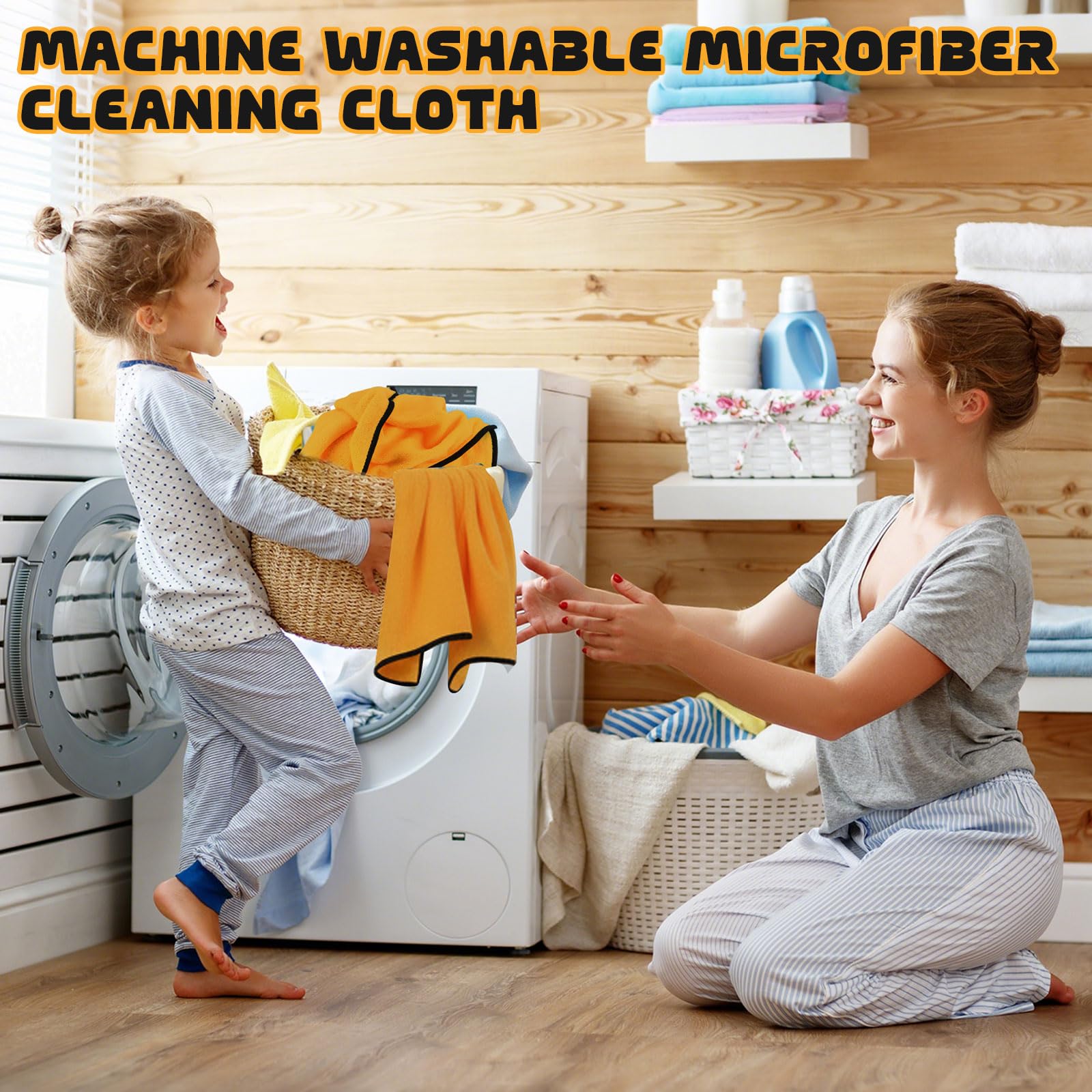 Tallew 100 Pcs Microfiber Towels 16 Inch x 16 Inch Microfiber Cloth Car Drying Towels for Cars Washing — view 5