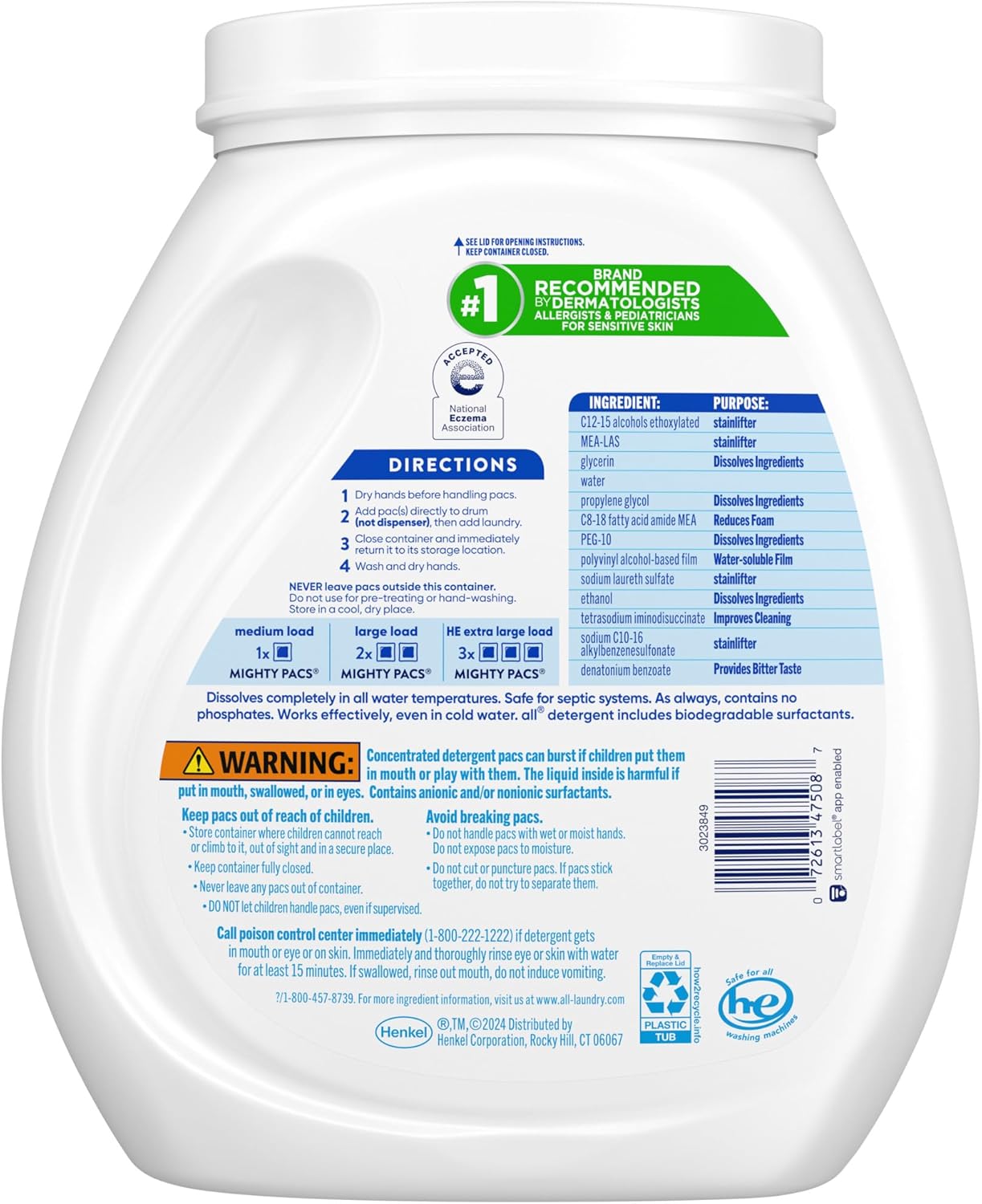 all Unit Dose Laundry Detergent, Mighty Pacs, Free Clear, 80 Count - Image 5