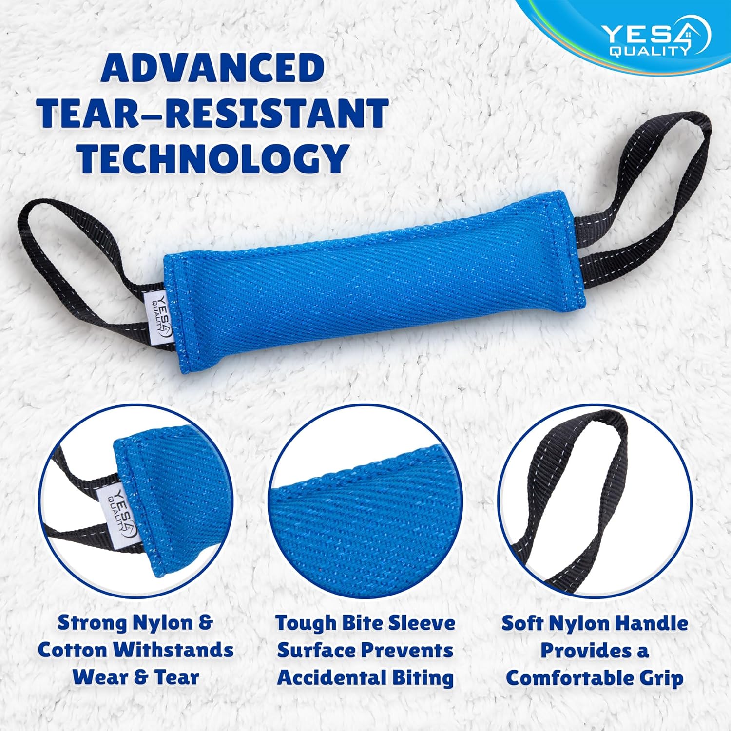 YES4QUALITY Dog Bite Tug Toy - 30x9cm, Blue -... 18 YES4QUALITY Dog Bite Tug Toy - 30x9cm, Blue -...