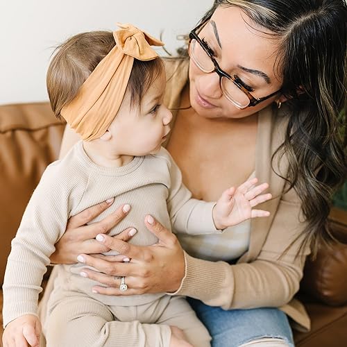 Miniatura 7 de Prohouse 16 diademas de nailon para bebé, cintas elásticas para el pelo para bebés, niñas, recién nacidos, niños pequeños y niños pequeños