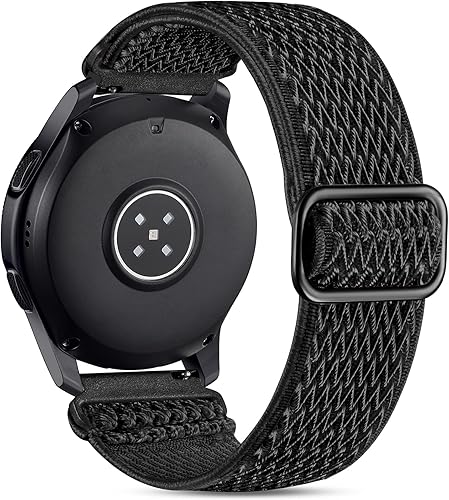 Miniatura 2 de Easuny Correas deportivas elásticas de nailon y silicona de liberación rápida de 0.866 in compatibles con Samsung Galaxy Watch 3 de 1.772 in/Galaxy