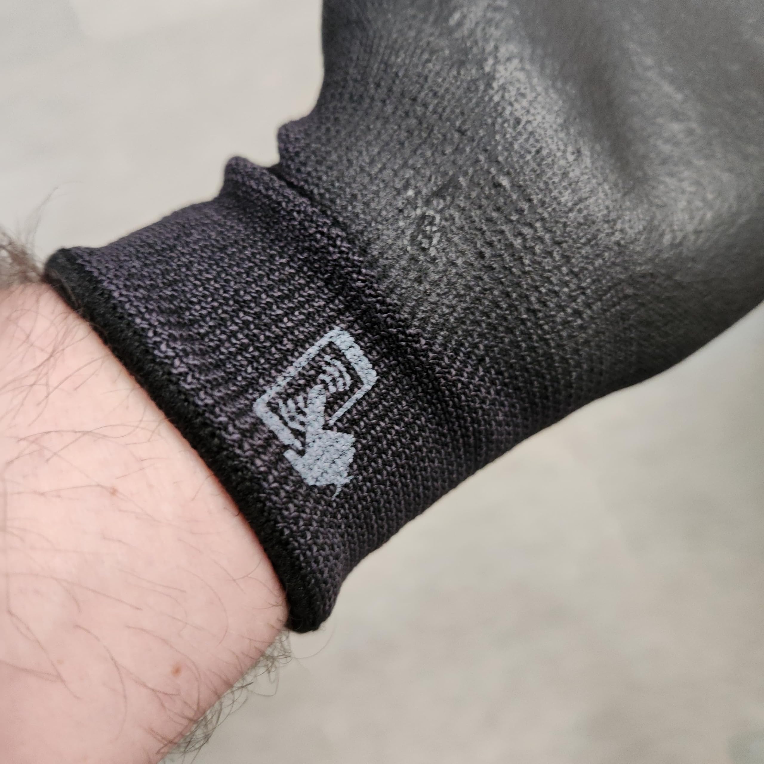 Guantes de trabajo Anti-corte EN388 BLACK Tactil TOUCH v.2 | Revestimiento Nitrilo Antideslizante, Guantes de protección laboral Profesionales Hombre Mujer, Seguridad Industrial, bricolaje |BTT(T8)