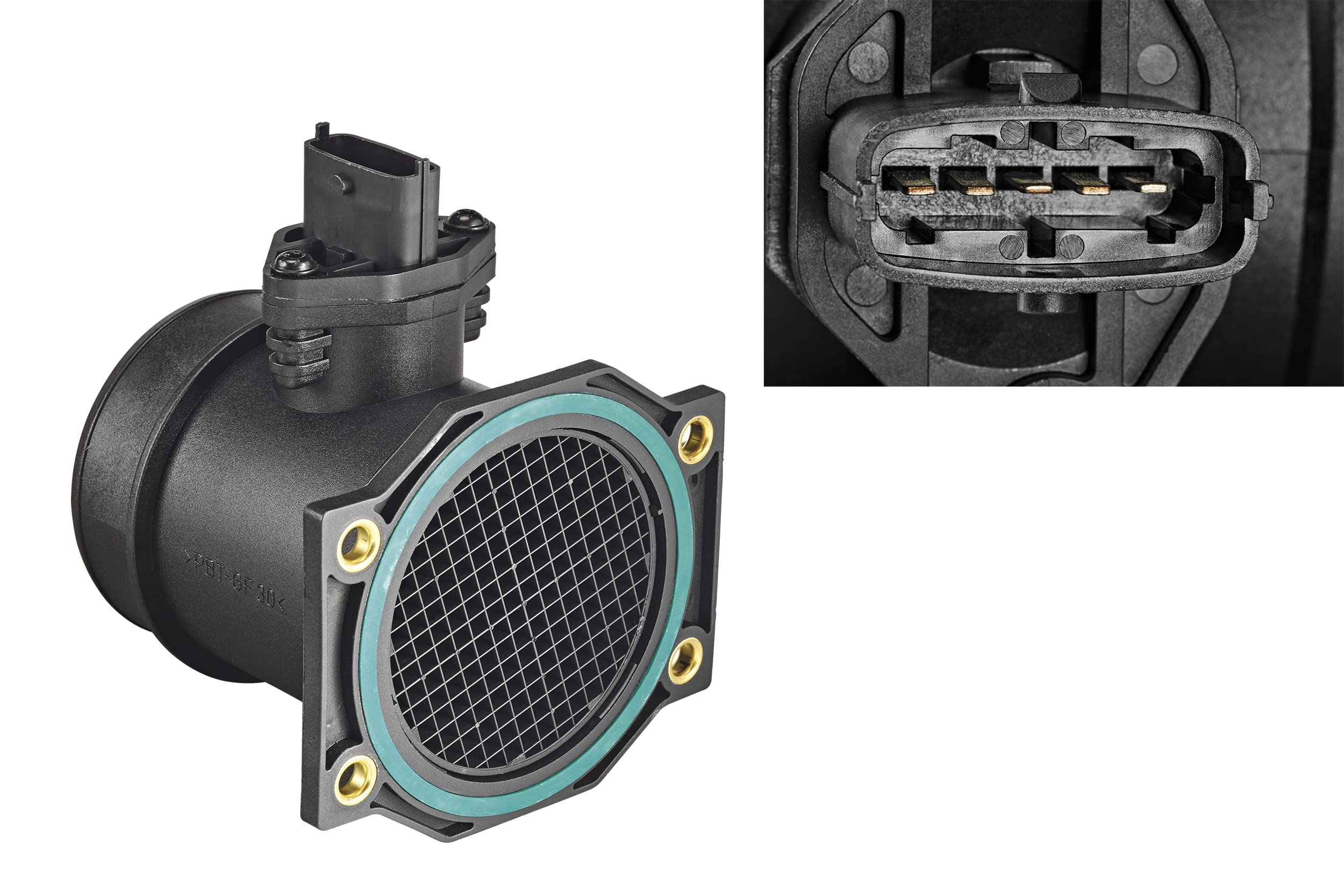 VALEO 253740 Air Mass Sensor Number of pins: Plug type: OVAL Integrated air temperature sensor: YES Mounting type: BOSCH