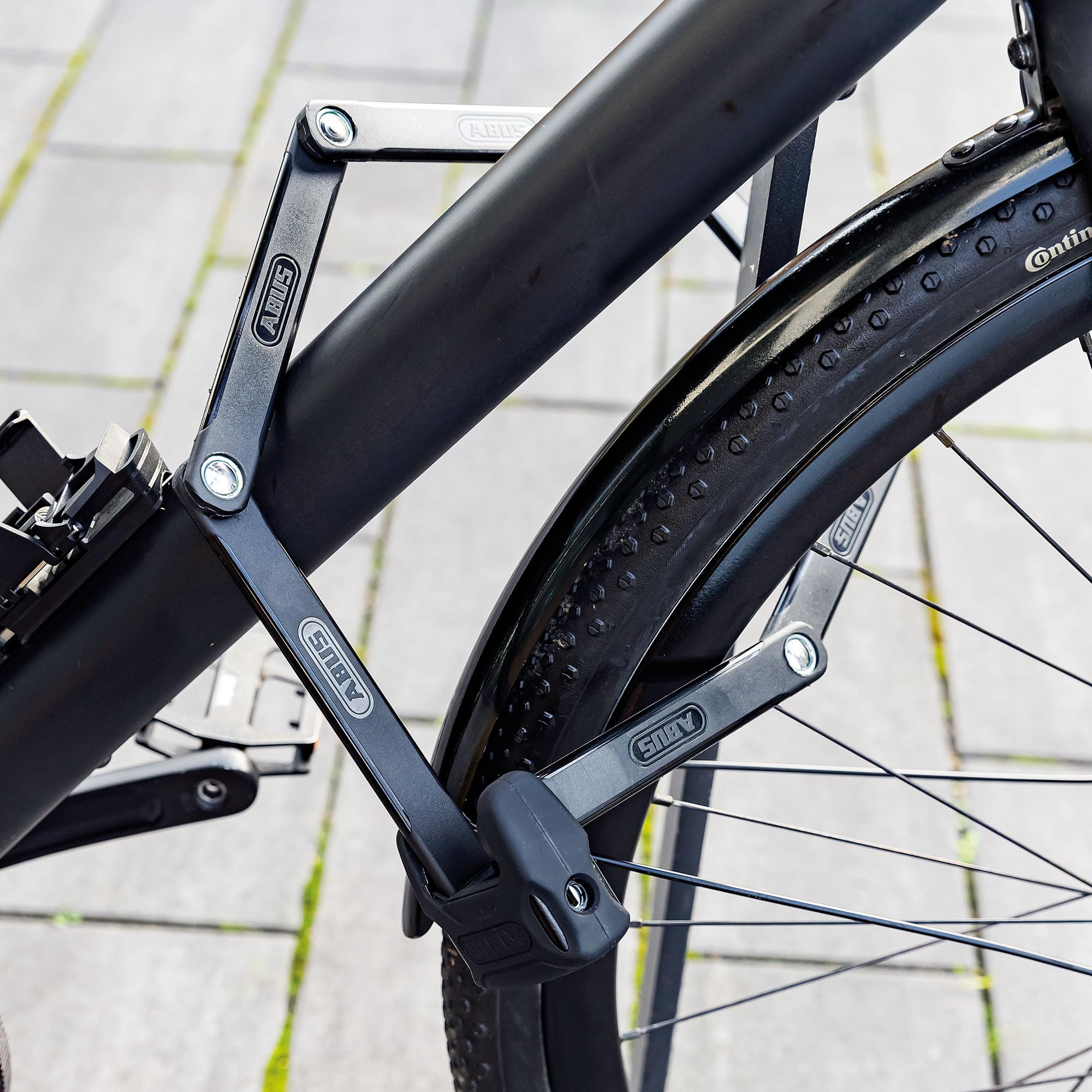 ABUS Bordo składane zapięcie 6000 K z uchwytem na zamek SH, zapięcie rowerowe z cylindrem XPlus zapewnia wysoką ochronę przed manipulacją, poziom bezpieczeństwa ABS 10, długość 120 cm,