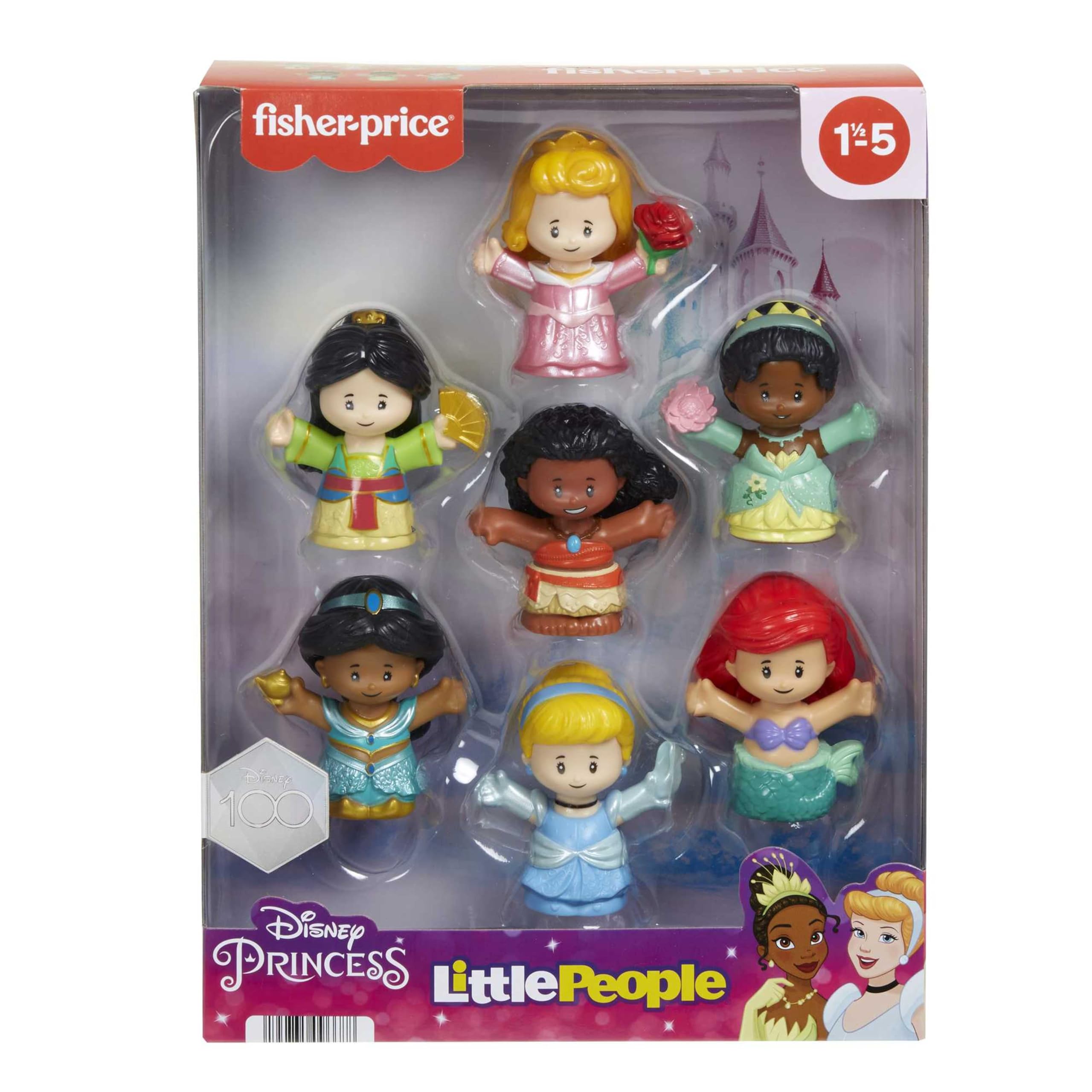 Fisher-Price Little People Disney Princess - Set da 7 personaggi, giocattolo per bambini, 1-5 anni, HJW75