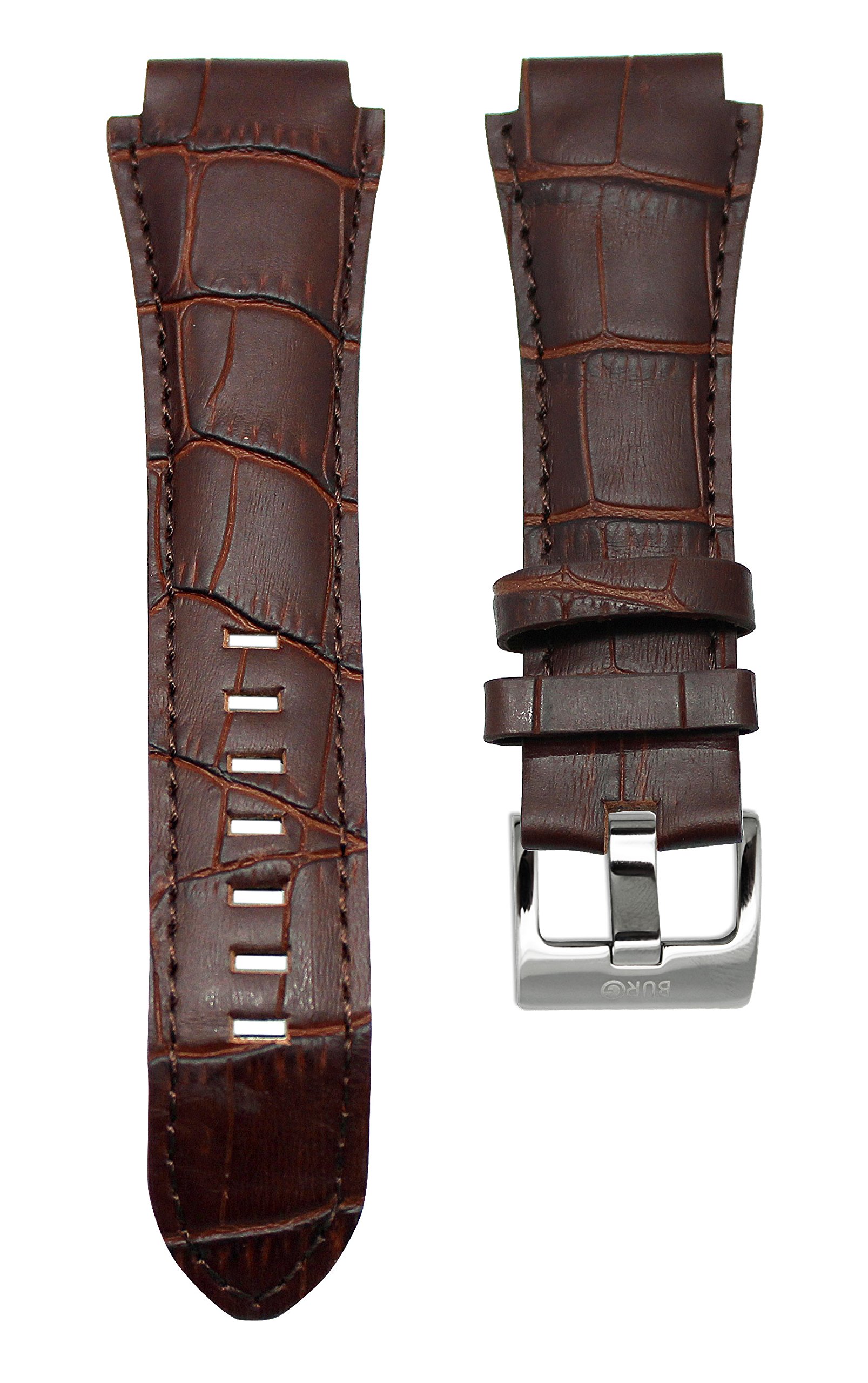 Leather Interchangeable Smartphone Watch Band - Brown (WB0911165)