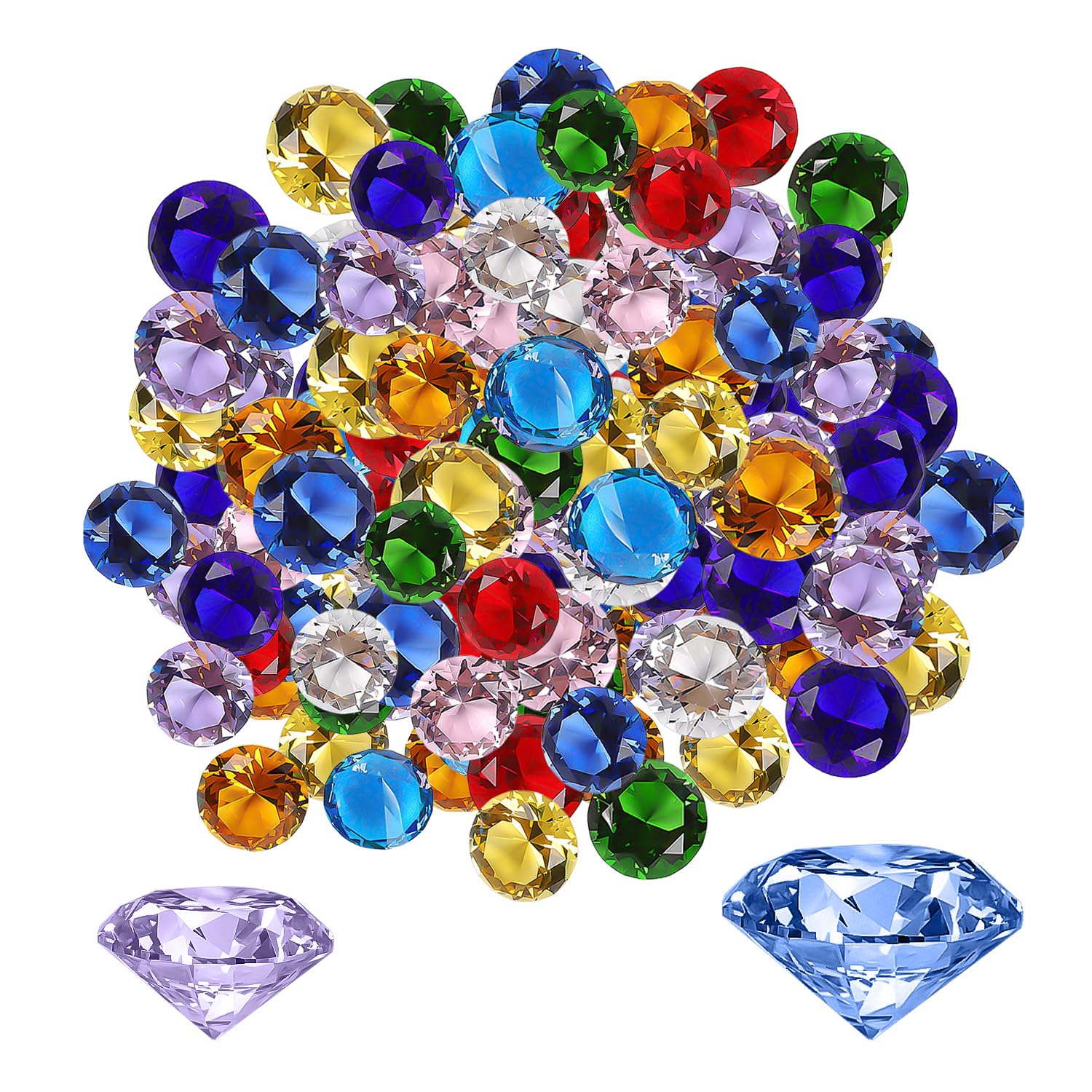 Diamenty 200 g, kamienie szlachetne, sztuczne kamienie szlachetne, kryształ dziecięcy, poszukiwanie skarbów, akrylowe kamienie szlachetne, zabawki diamentowe, pirackie skarby, zestaw do
