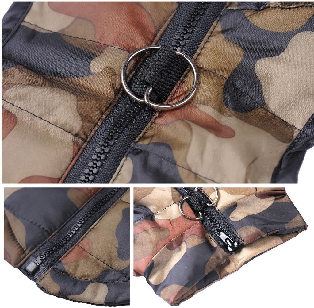 ZoonPark® Pet Cat Dogs Winter Apparel,Dog Cat Warm Soft Light Padded Vest Harness Small Puppy Coat Winter Clothes For Small Medium Dog (M - Image 4