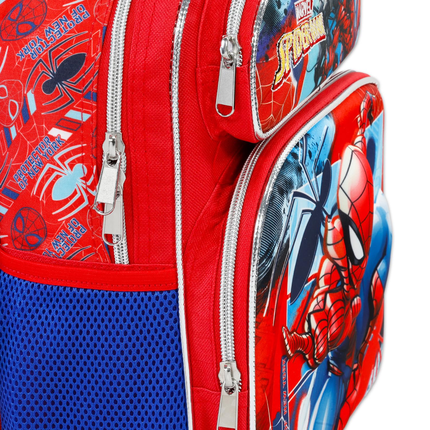 Marvel Spiderman, mini zaino per bambini – Bundle con supereroe 30,5 cm, borsa da scuola con bottiglia d'acqua, adesivi, molto altro | Borsa da viaggio per ragazzi Spiderman e Venom