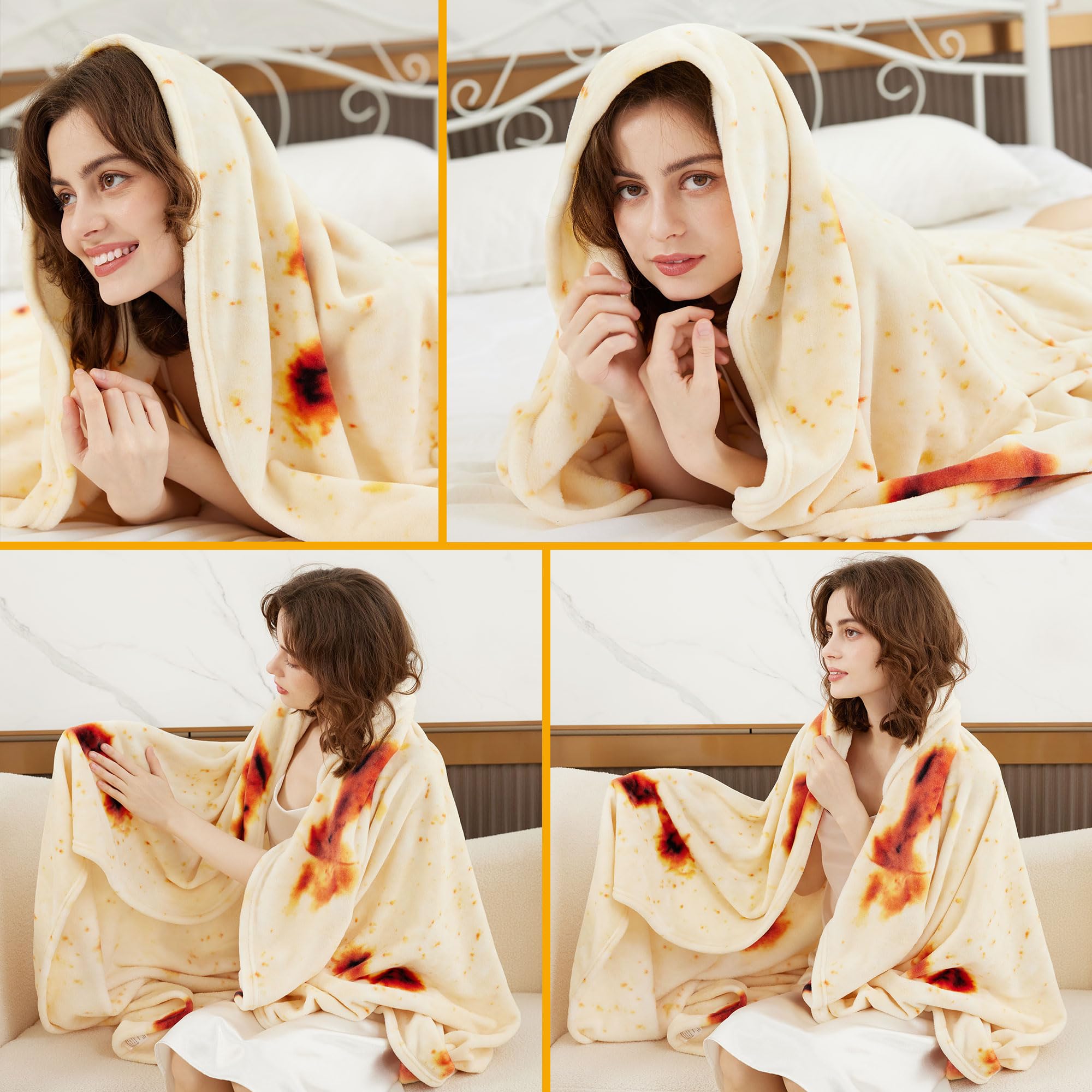 Amazon.co.jp: LetsFunny Burrito Tortilla 人毛布 Burrito Wrap