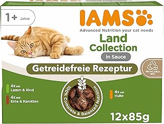 IAMS Advanced Nutrition Wet Food Grain Free Country Collection in Sauce for Cats from 1 Year Old 1.02 kg product image