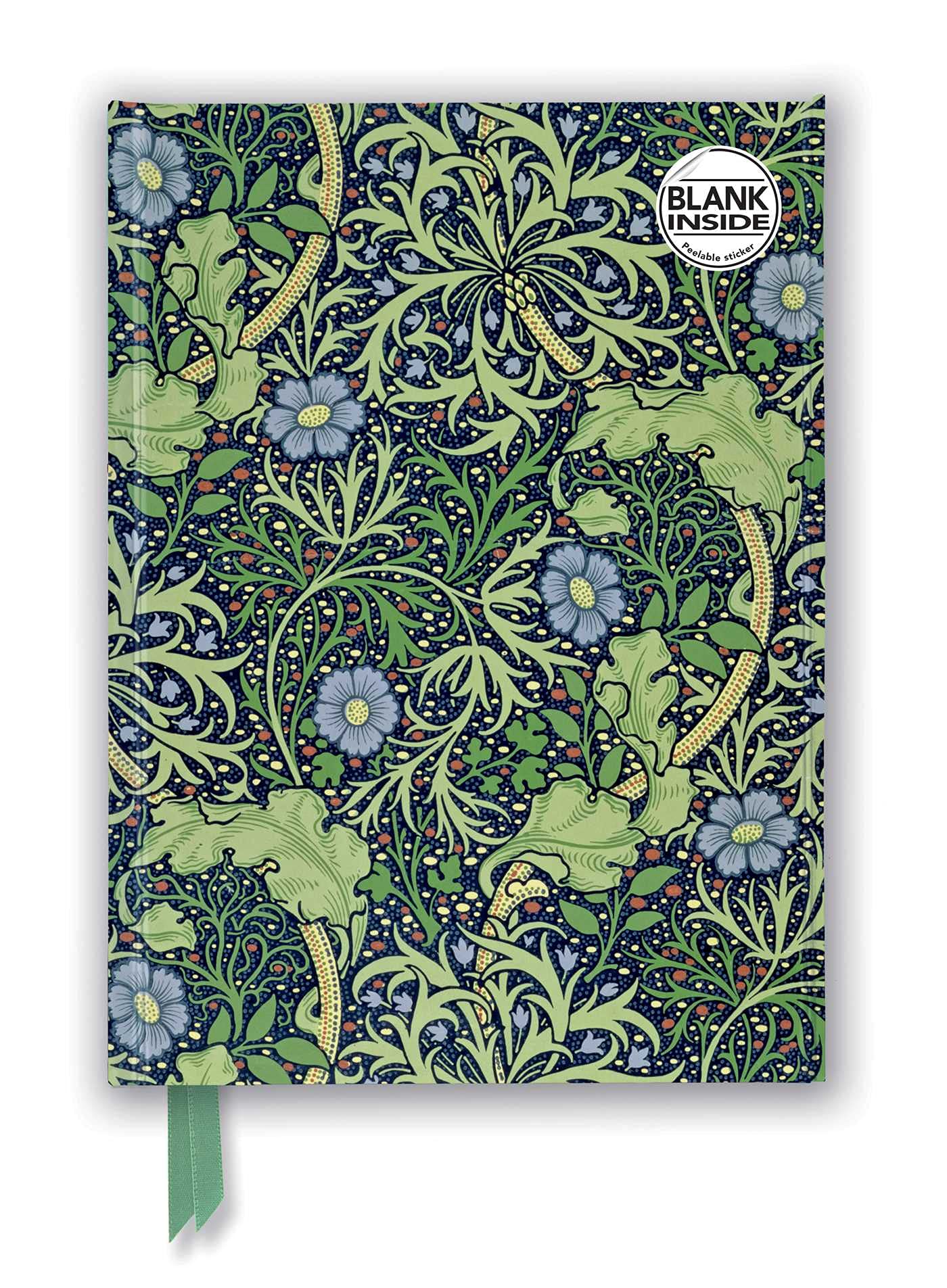 William Morris: Seaweed (Foiled Blank Journal) (Flame Tree Blank Notebooks)