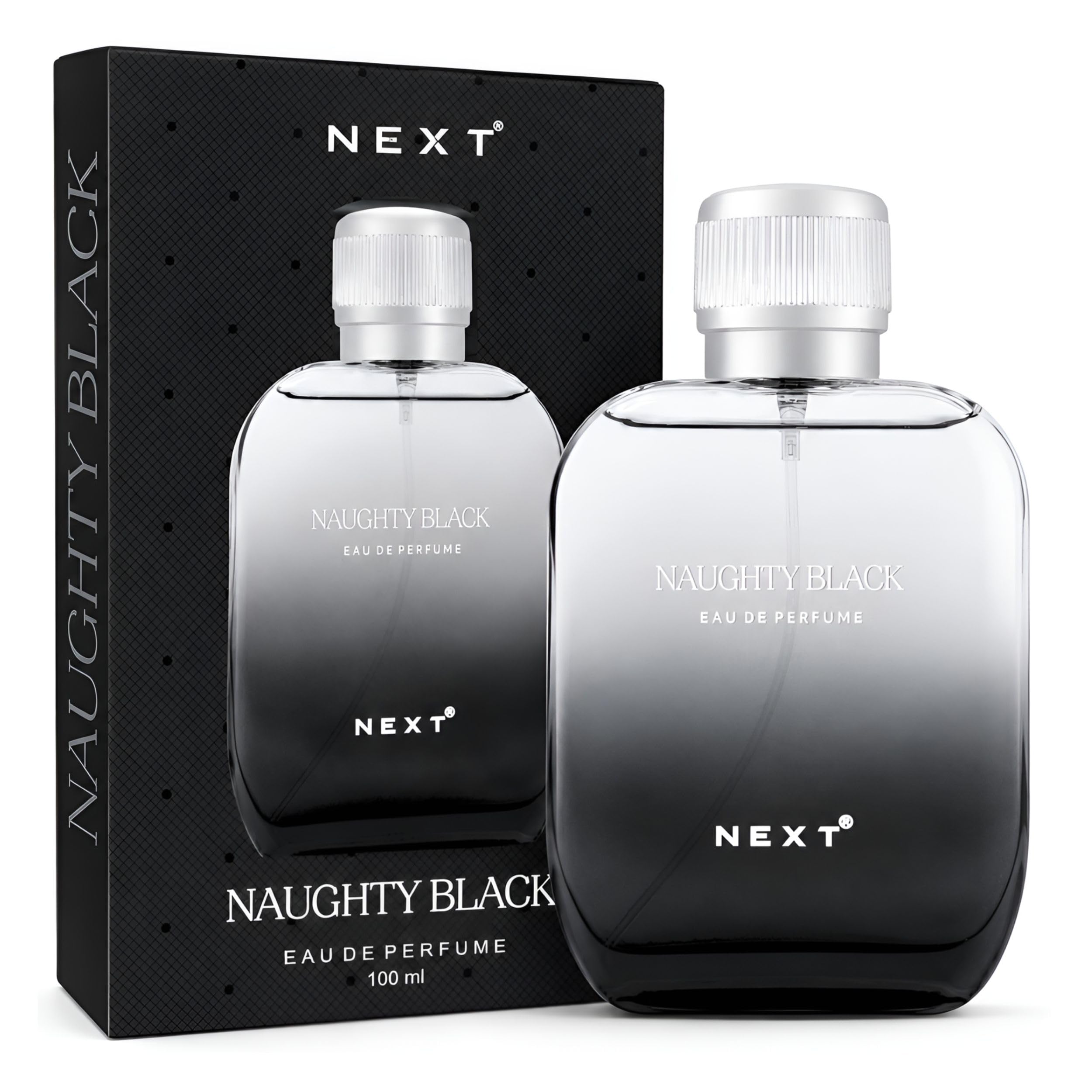Next Care Naughty Black Perfume for Men & Women 100ml | Musky, Vanilla, Woody Fragrance Eau De Parfum (EDP)| Long Lasting & Everyday Wear |Birthday Gift for Man & Woman, Unisex