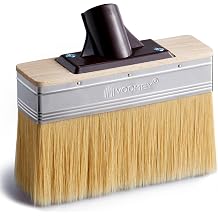 Voomey 7.5 Inch Deck Stain Brush Applicator, Heavy Duty Wood Stain Brush with Thick Soft Bristles, Wide Paint & Sealer Applicator for Decks, Fences, Brick, Concrete Walls, Fits Long Handle Paint Pole