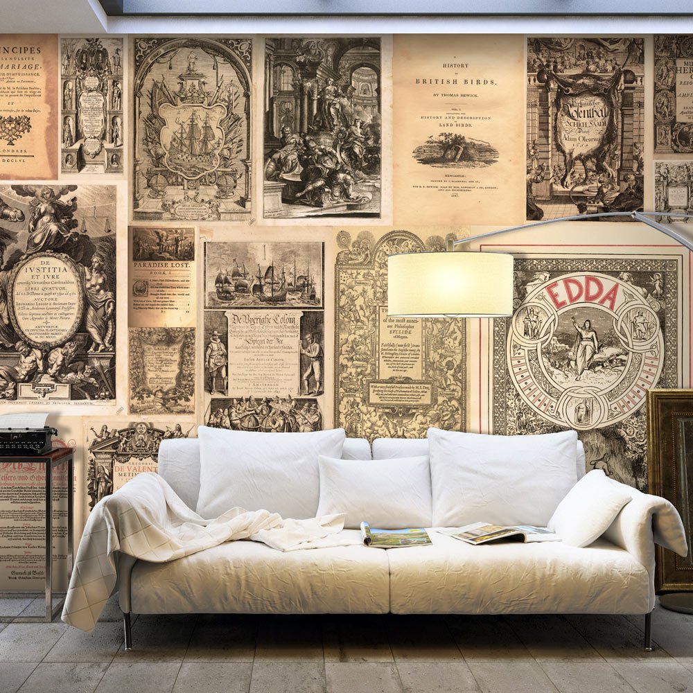 Fototapete- Vlies Tapete XXL Vintage 500x280 cm - Foto Tapete Schlafzimmer Wohnzimmer Moderne Vliestapete XXL Wandtapete Motivtapeten Bildtapete 3d Effekt Wand Dekoration - n-C-0014-a-b