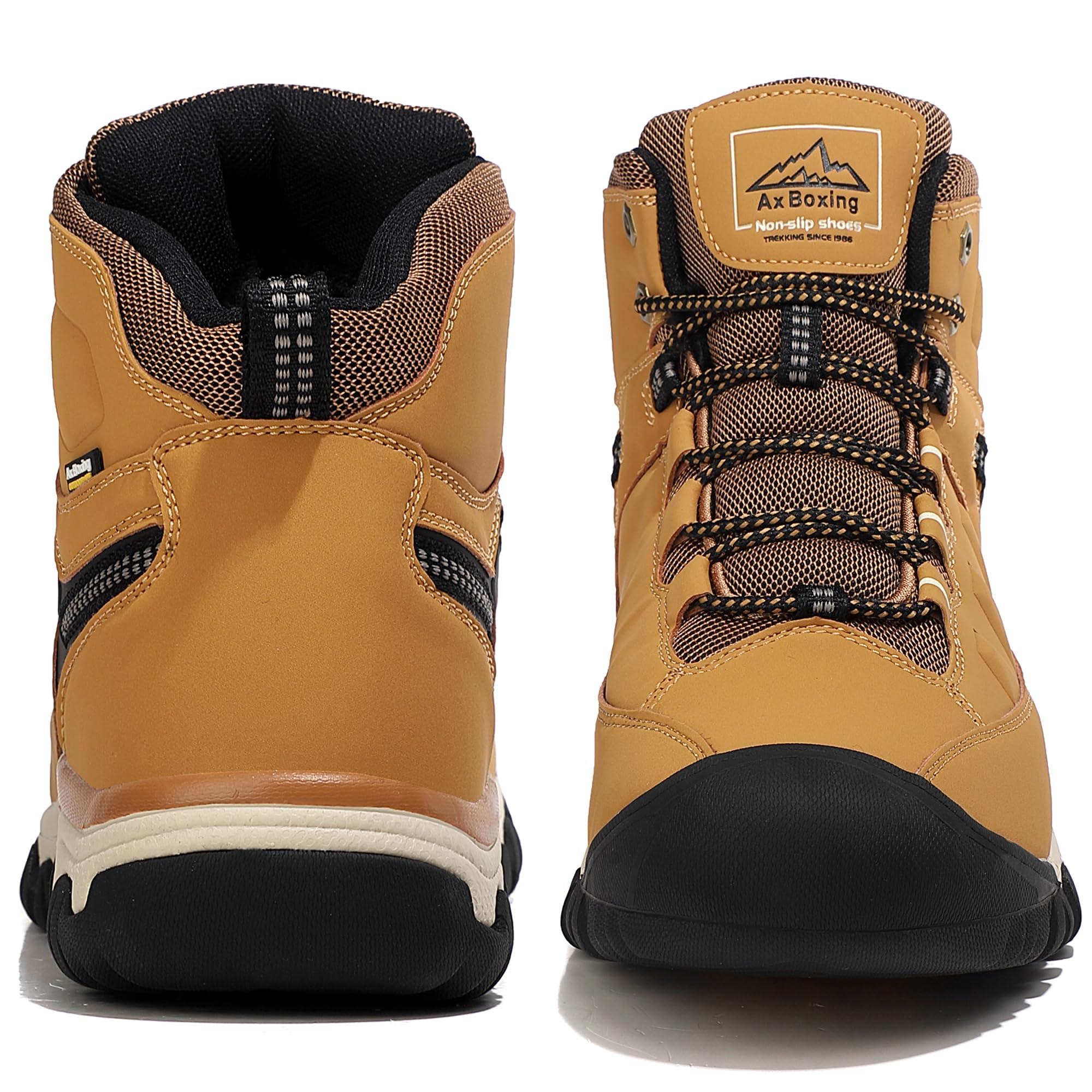 AX BOXING Scarpe Uomo Invernali Caldo Fodera Stivali Antiscivolo Scarponcini Uomo Invernali Scarpe Trekking Stivaletti Taglia 41-46 EU