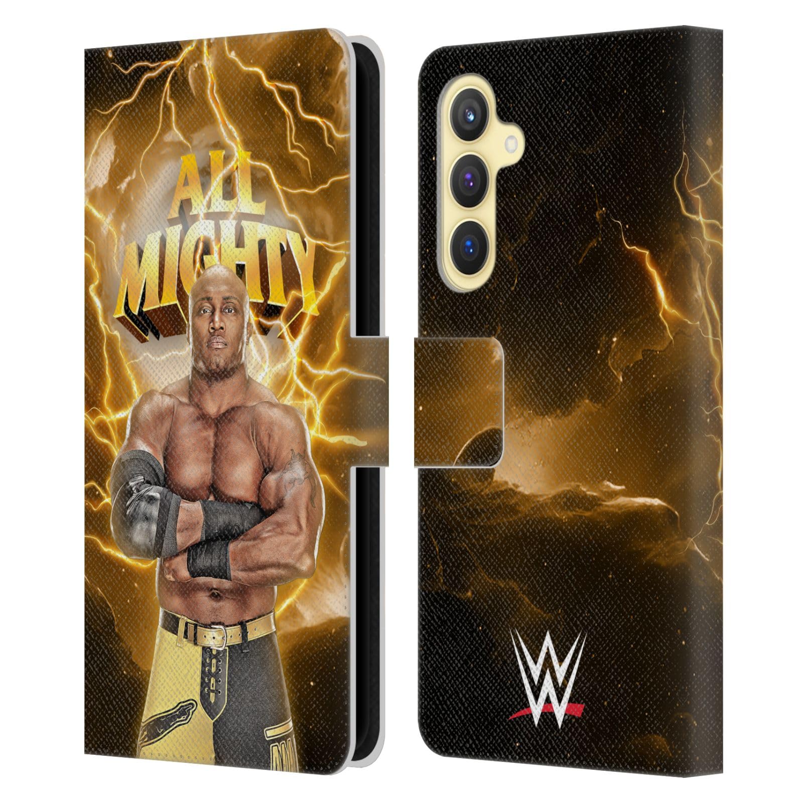 Carcasa WWE Bobby Lashley Samsung S23 FE Funda Libro Cuero Billetera Protectora 7