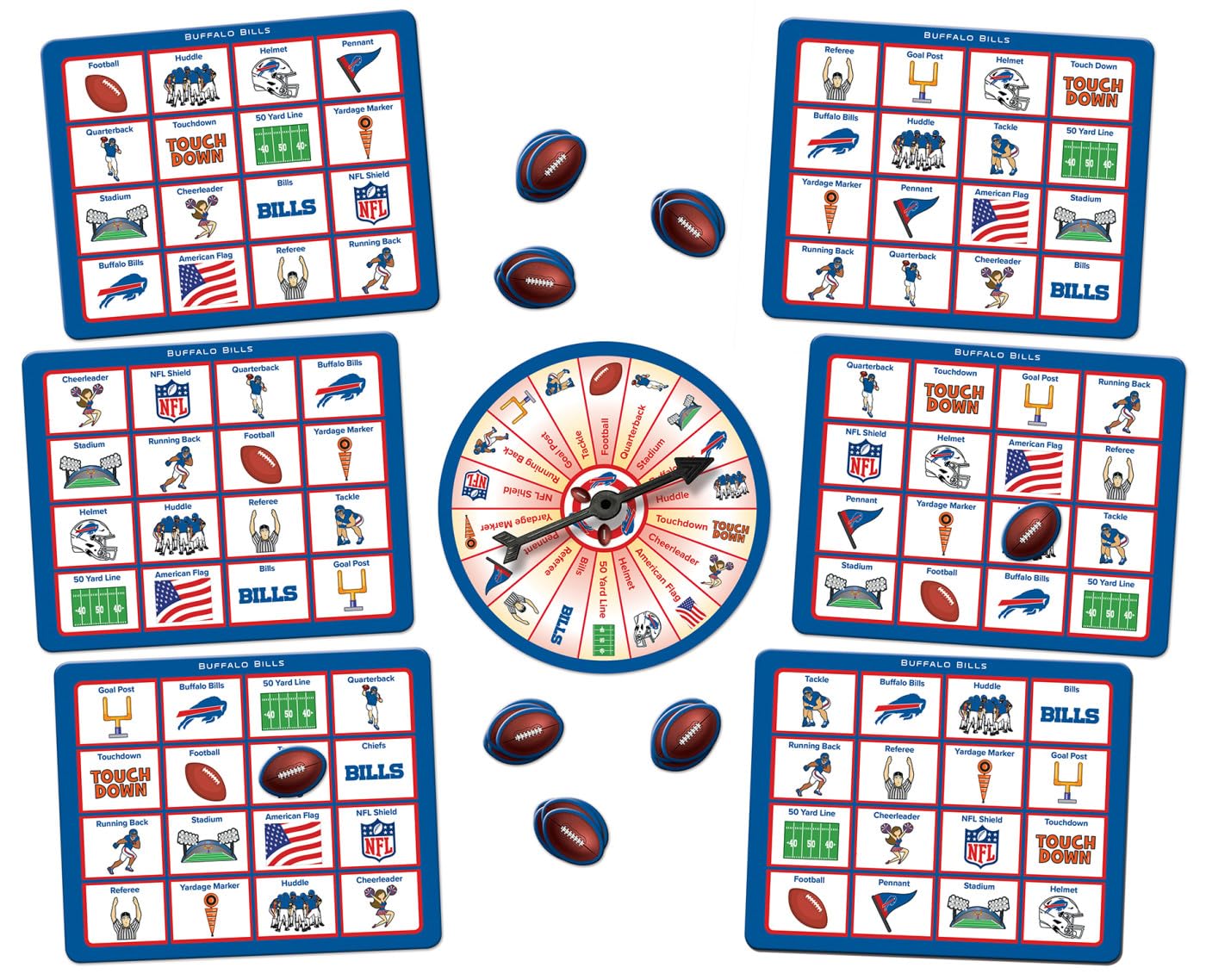 MasterPieces Officially Licensed NFL Buffalo Bills Bingo Game