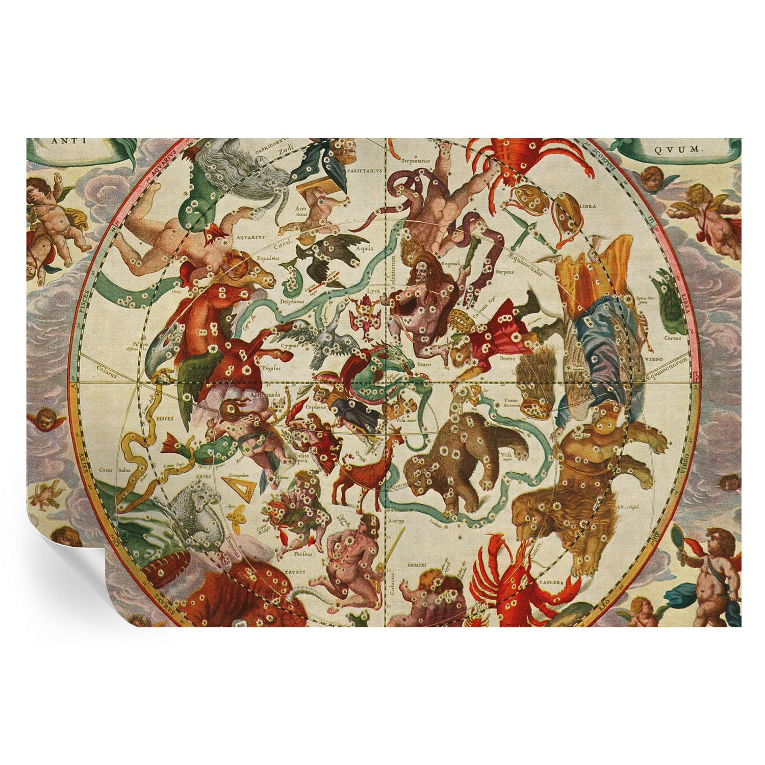 Revestimiento de pared estelar 152x104 cm con estampados decorativos para el hogar