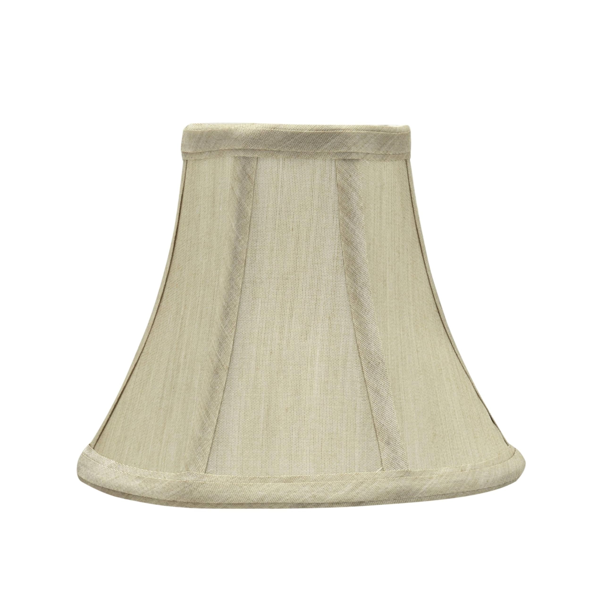 Aspen Creative 30039-2A mały żyrandol w kształcie dzwonka klips do lampy zestaw (2 sztuki), wzór przejściowy w kolorze beżowym, szerokość dołu 15 cm (7,6 cm x 15 cm x 12,7 cm)
