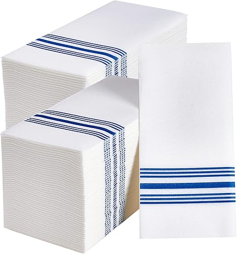Vplus Paquete de 300 toallas desechables para baño, servilletas decorativas de baño, suaves y absorbentes, toallas de mano de papel desechables para
