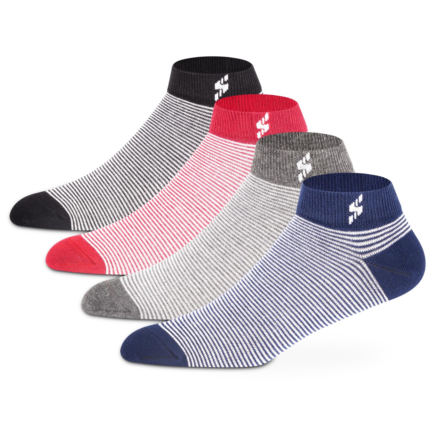 Ankle Casual Design Socks for Men, Made With Breathable, Anti Odour & Moisture Absorbent Combed Cotton with a Extra Durable Welt, Ideal for All Day Wear