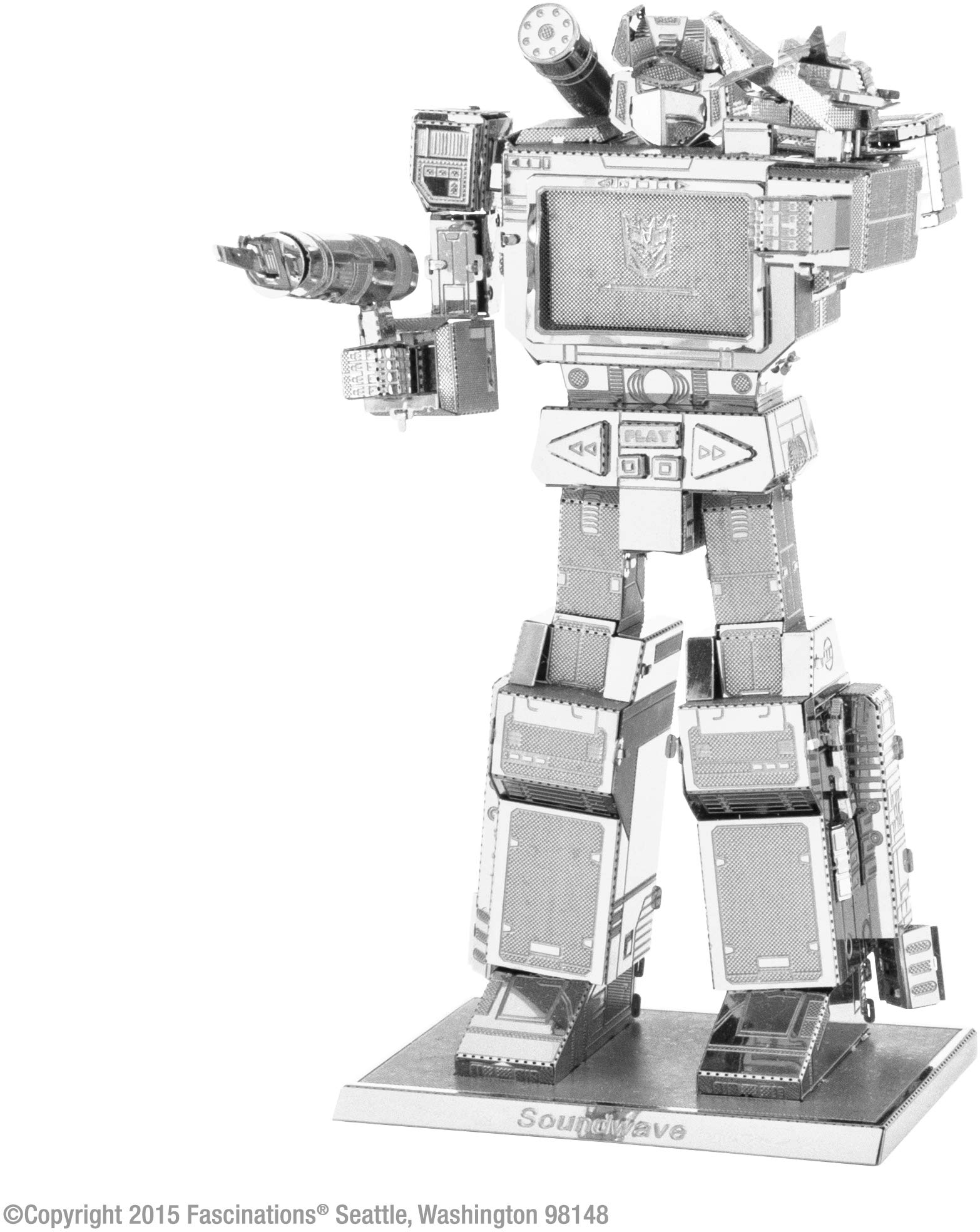 Metal EarthTransformers Sound Wave, 3D Model Kit