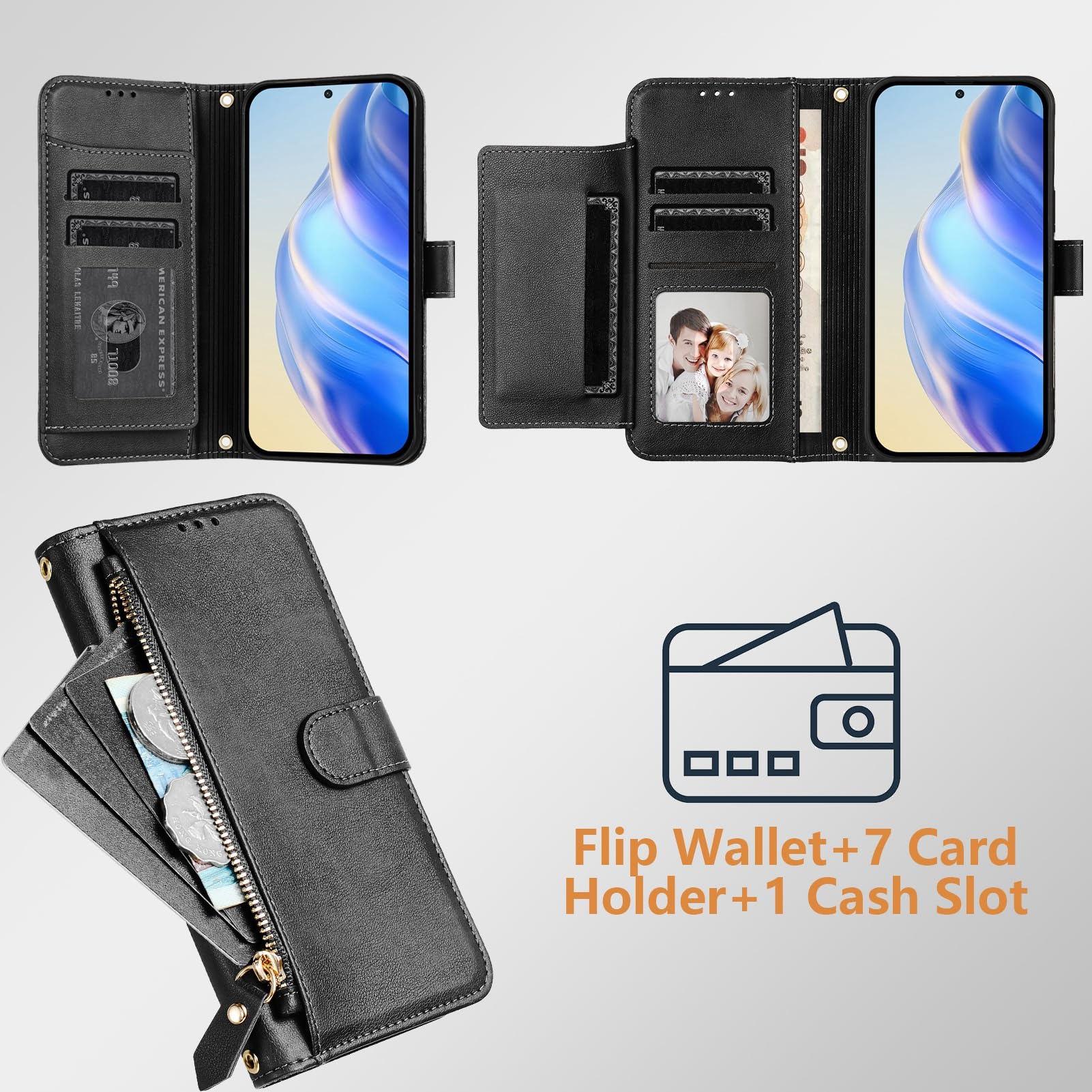 Funda Xiaomi Redmi 10c NEINEI ,Carcasa Cuero Libro Con [Ranura